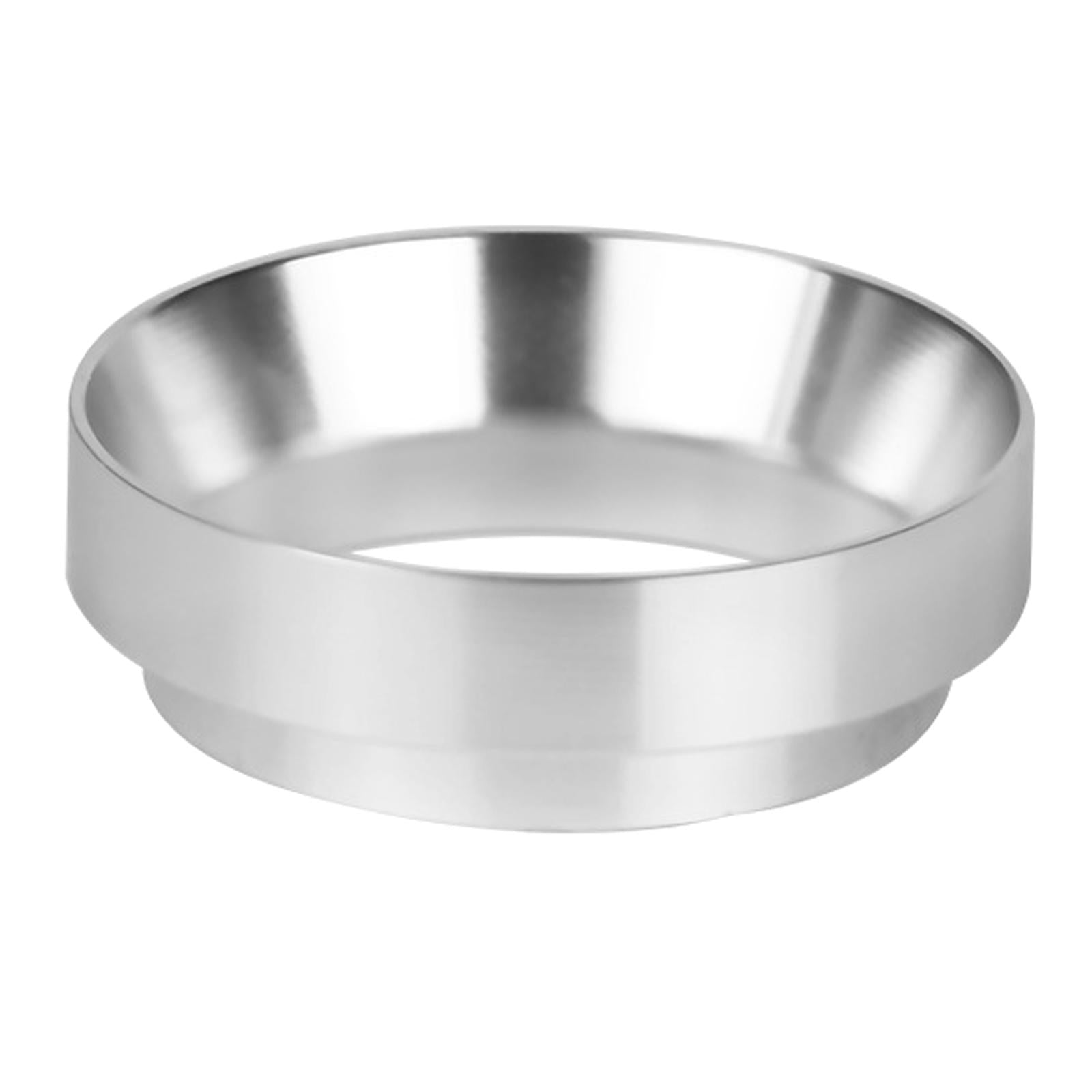 51mm Espresso Dosing Funnel Aluminum Alloy Coffee Dosing Rings Silver