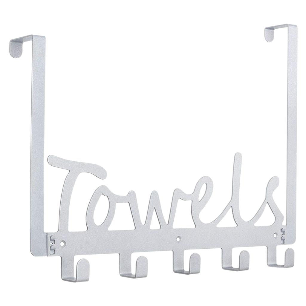 Door Hook Shower Towel Hooks Door Hanger Hook for Entryway White