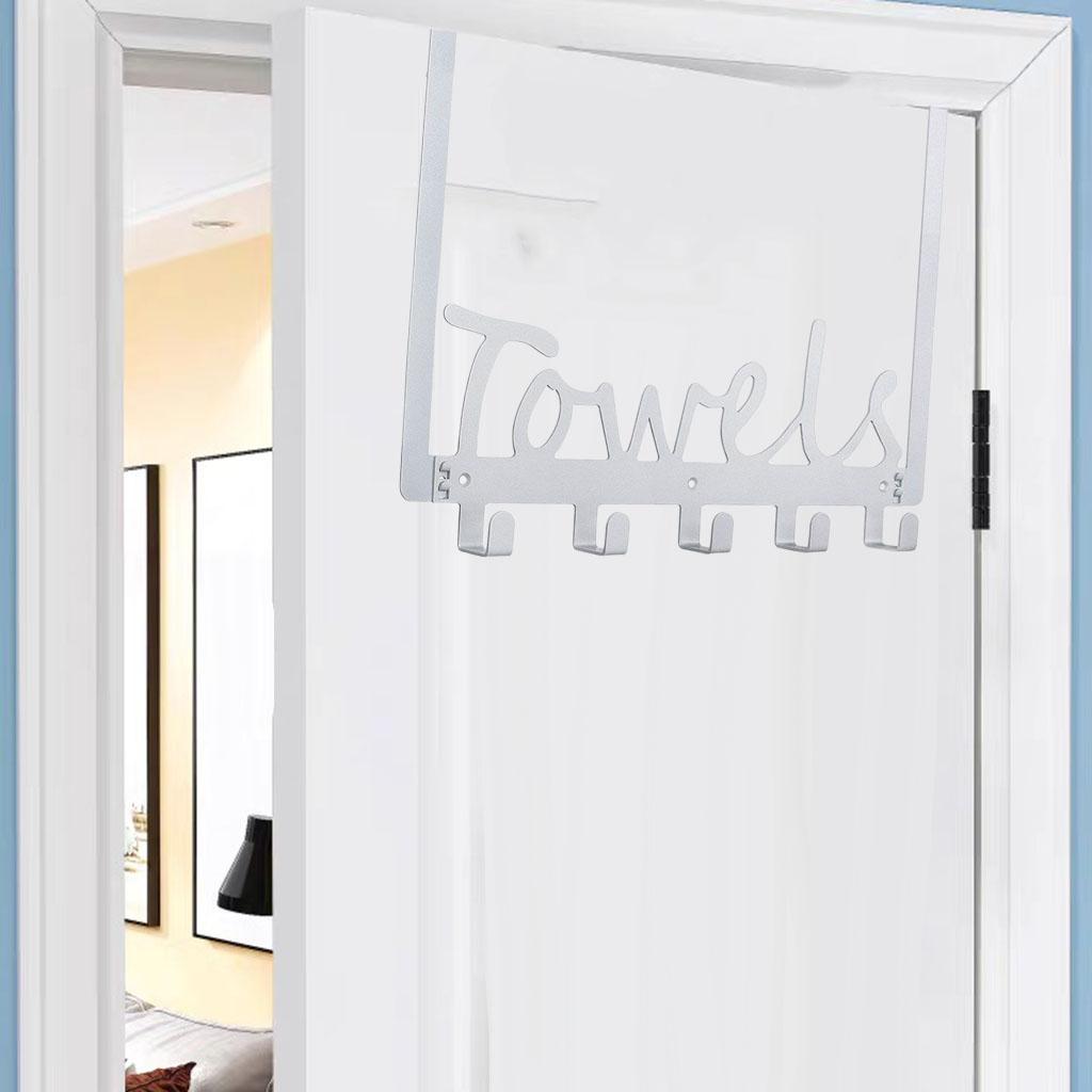 Door Hook Shower Towel Hooks Door Hanger Hook for Entryway White