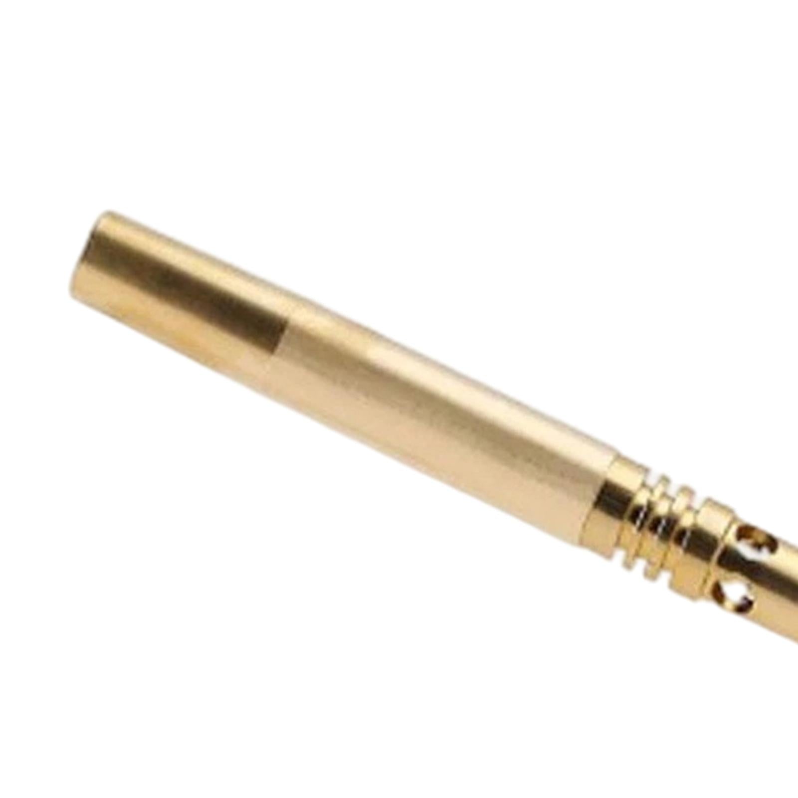 Butane Burner Brazing W/ Fan Booster Backpacking Brass for Party Garden Single Tube Silver