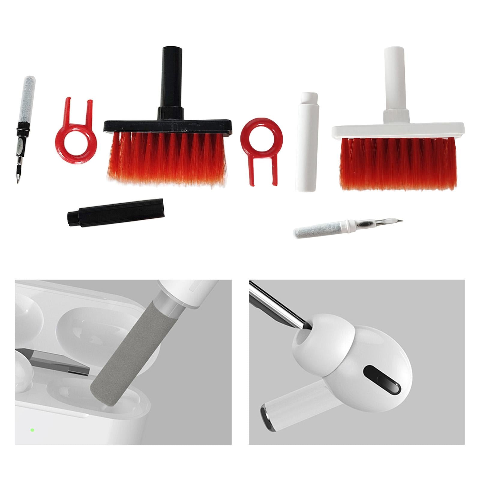 4x Keyboard Cleaning Brush Corner Gap Tools Cleaner for Keyboard Gamers PC Red