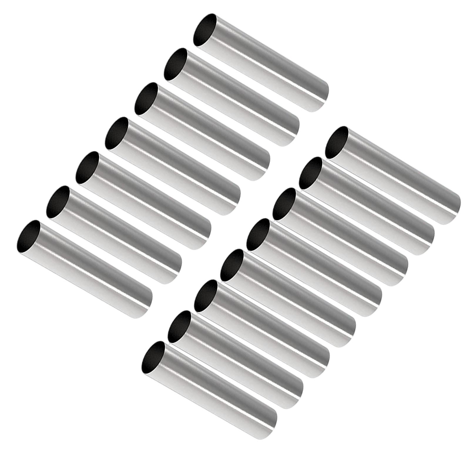 15x Stainless Steel Cannoli Form Tubes Non Stick for Ice Cream Cones Pancake