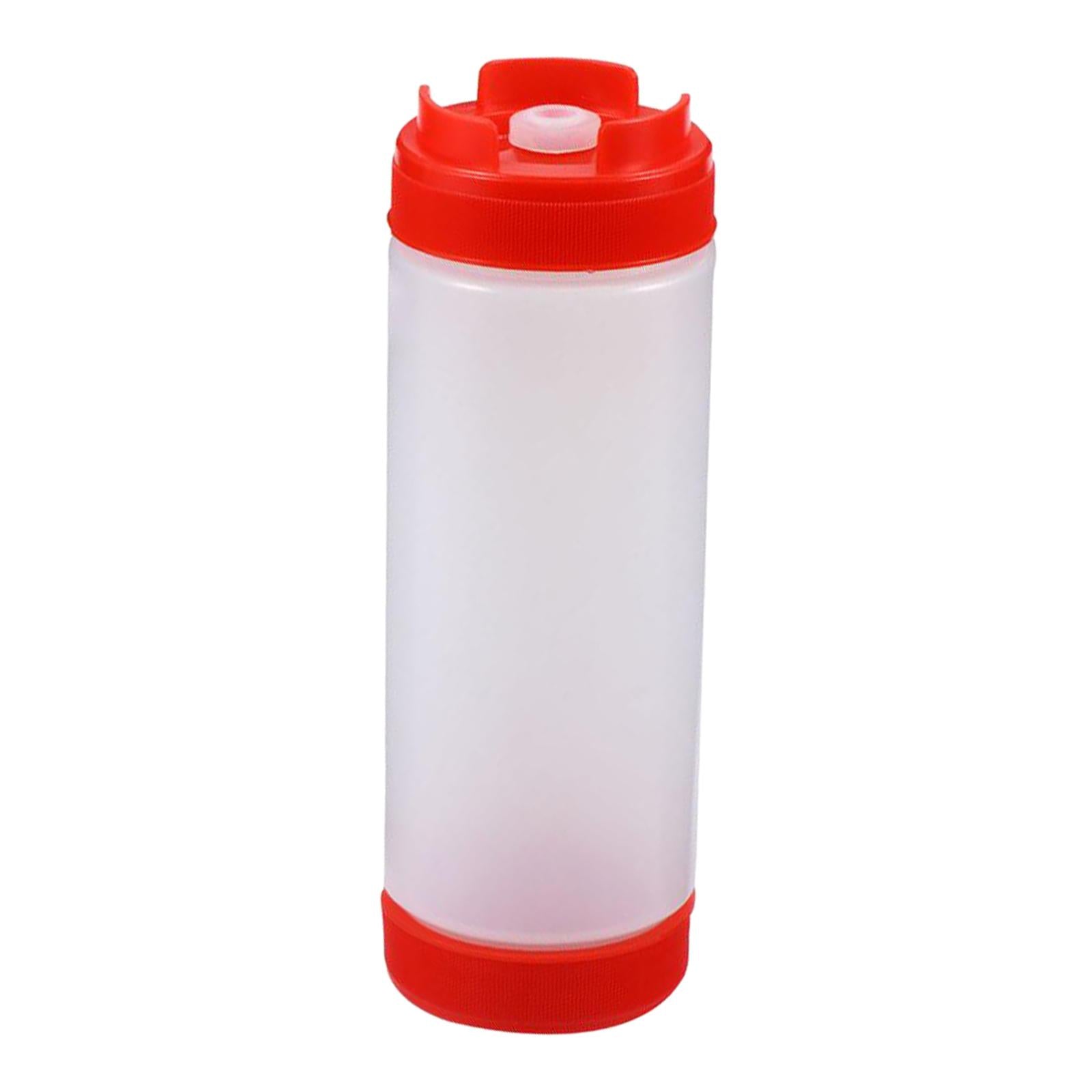 20 oz Sauce Bottles Salad Dressing Bottles Sauce Squeezer Container Red