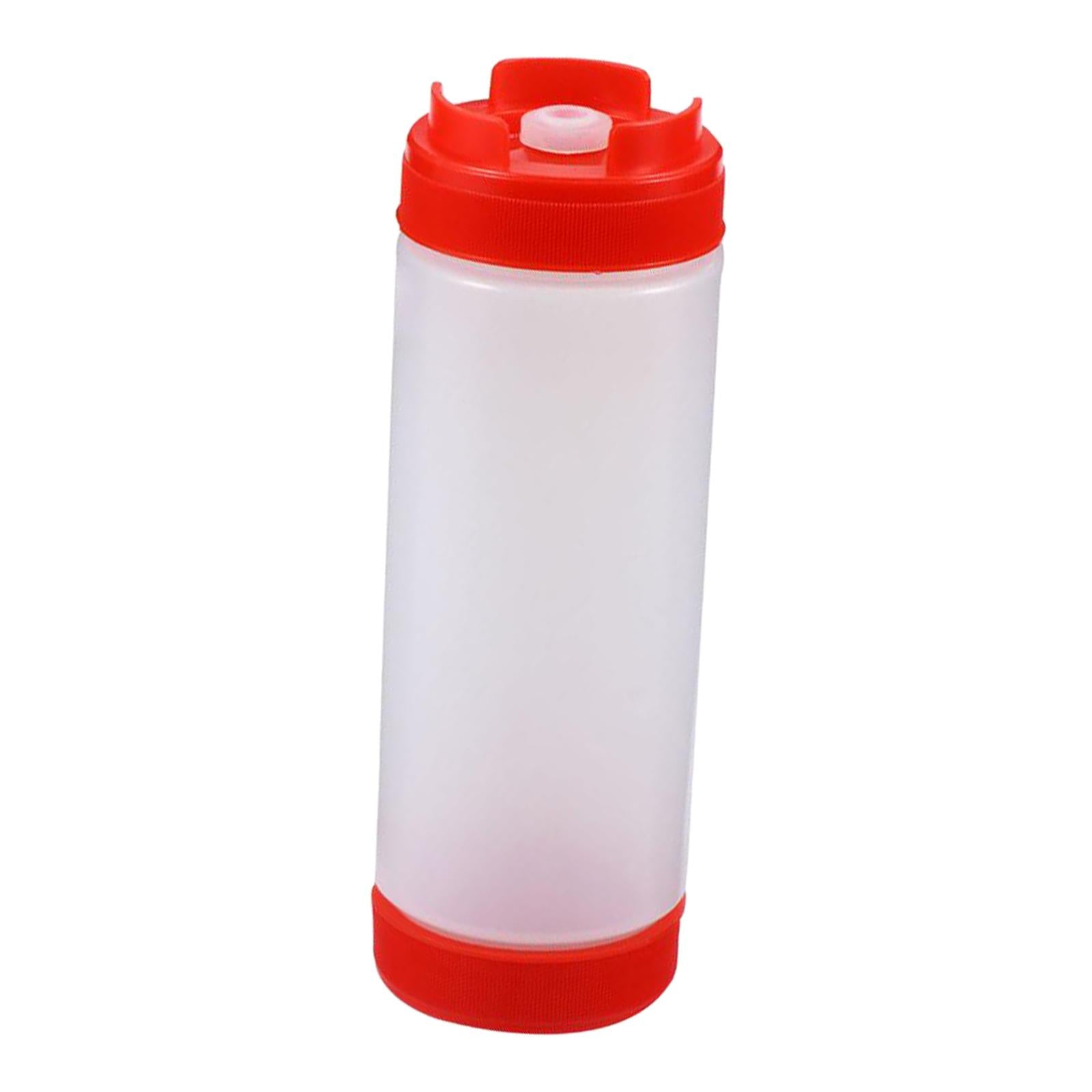 20 oz Sauce Bottles Salad Dressing Bottles Sauce Squeezer Container Red