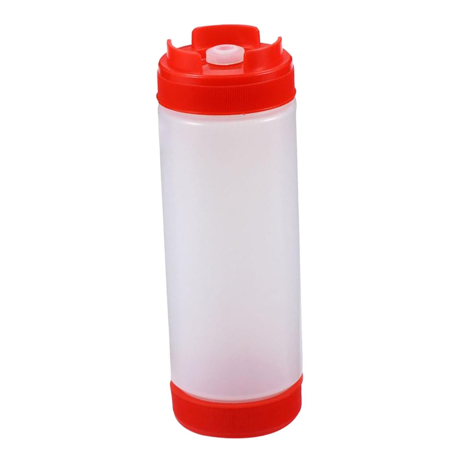 20 oz Sauce Bottles Salad Dressing Bottles Sauce Squeezer Container Red