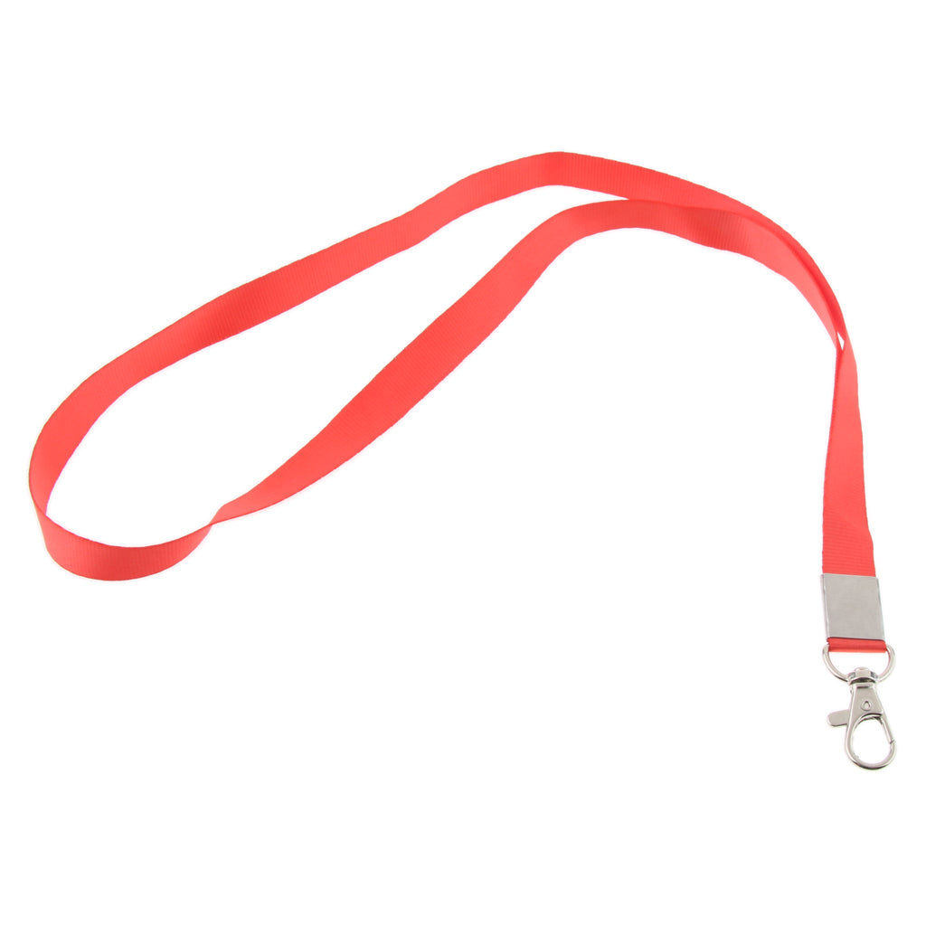 10pcs Metal Lobster Clasp Lanyard ID Badge Key Holder Neck Straps Red
