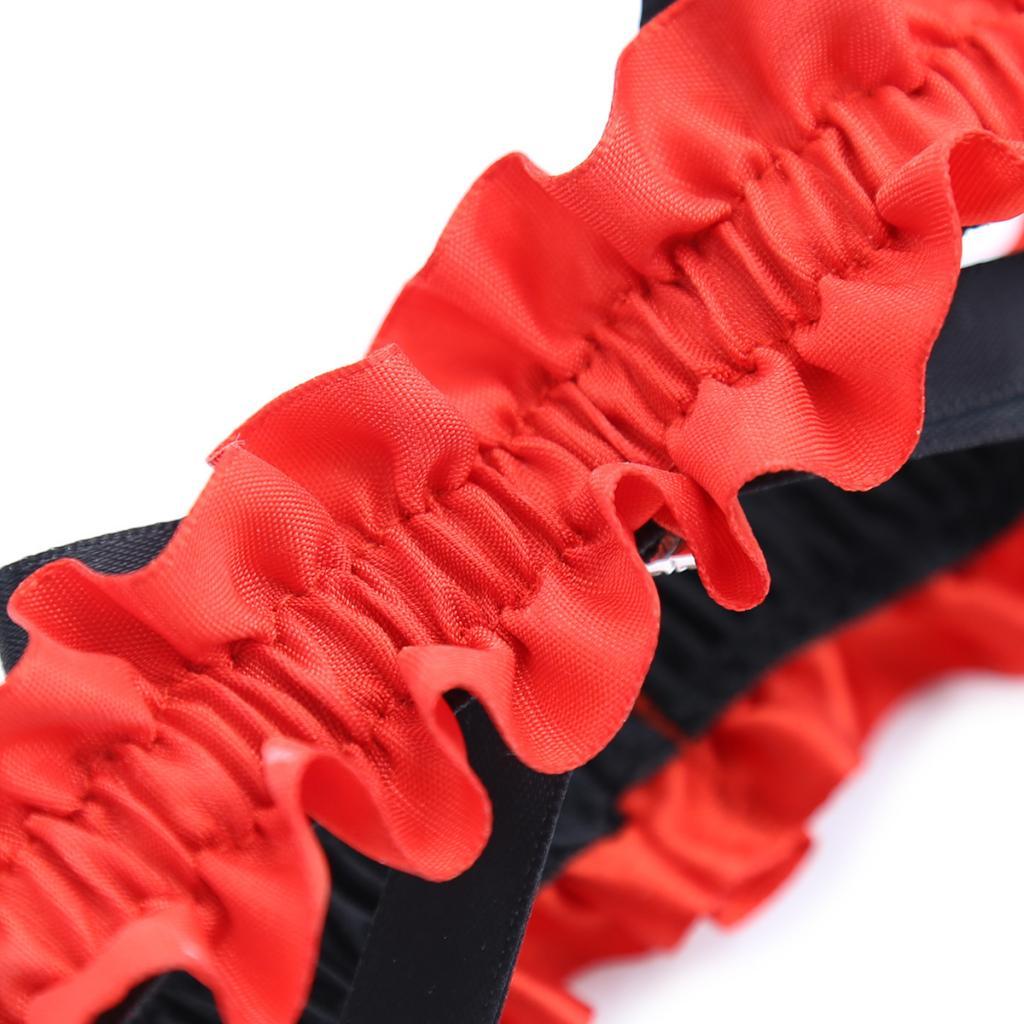 1 Pair Womens Love Heart Bows Leg Garter Belt Rings
