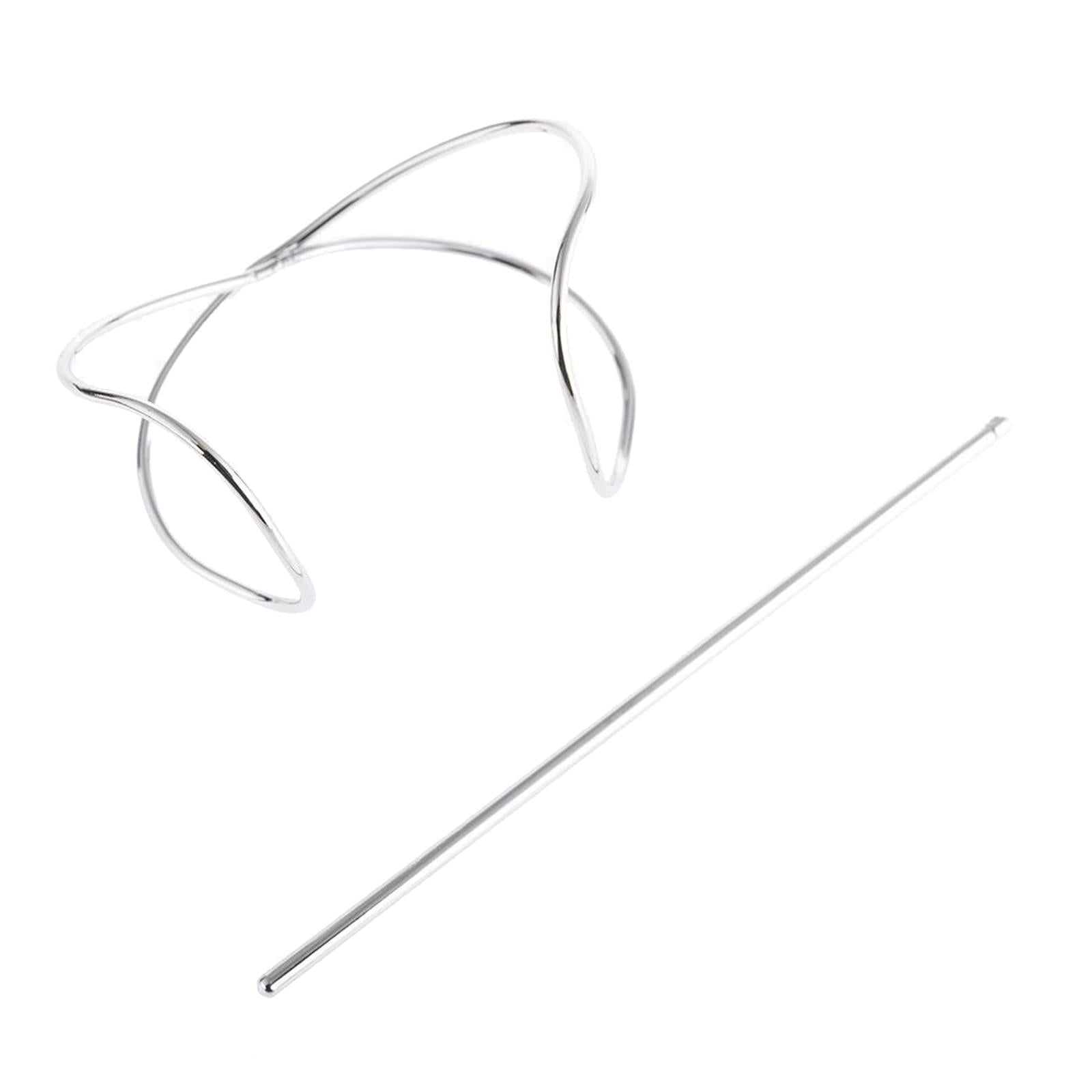 Women Boho Hairpin Stick Pin Hair Slide Clip Bun Holder Hair Accessories Silver