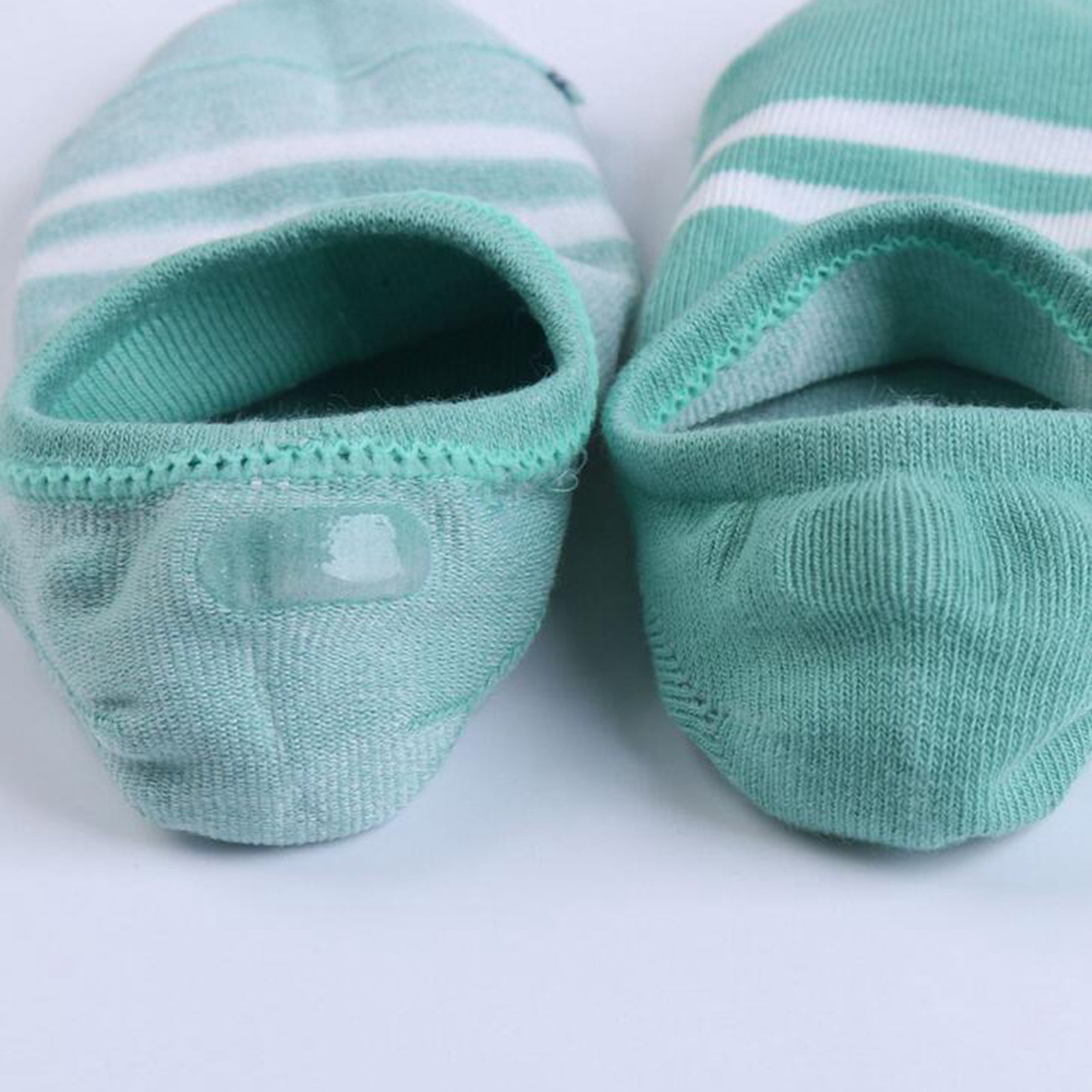 Women's 5 Pairs No Show Invisible Socks Non Slip Casual Socks 2 Stripes