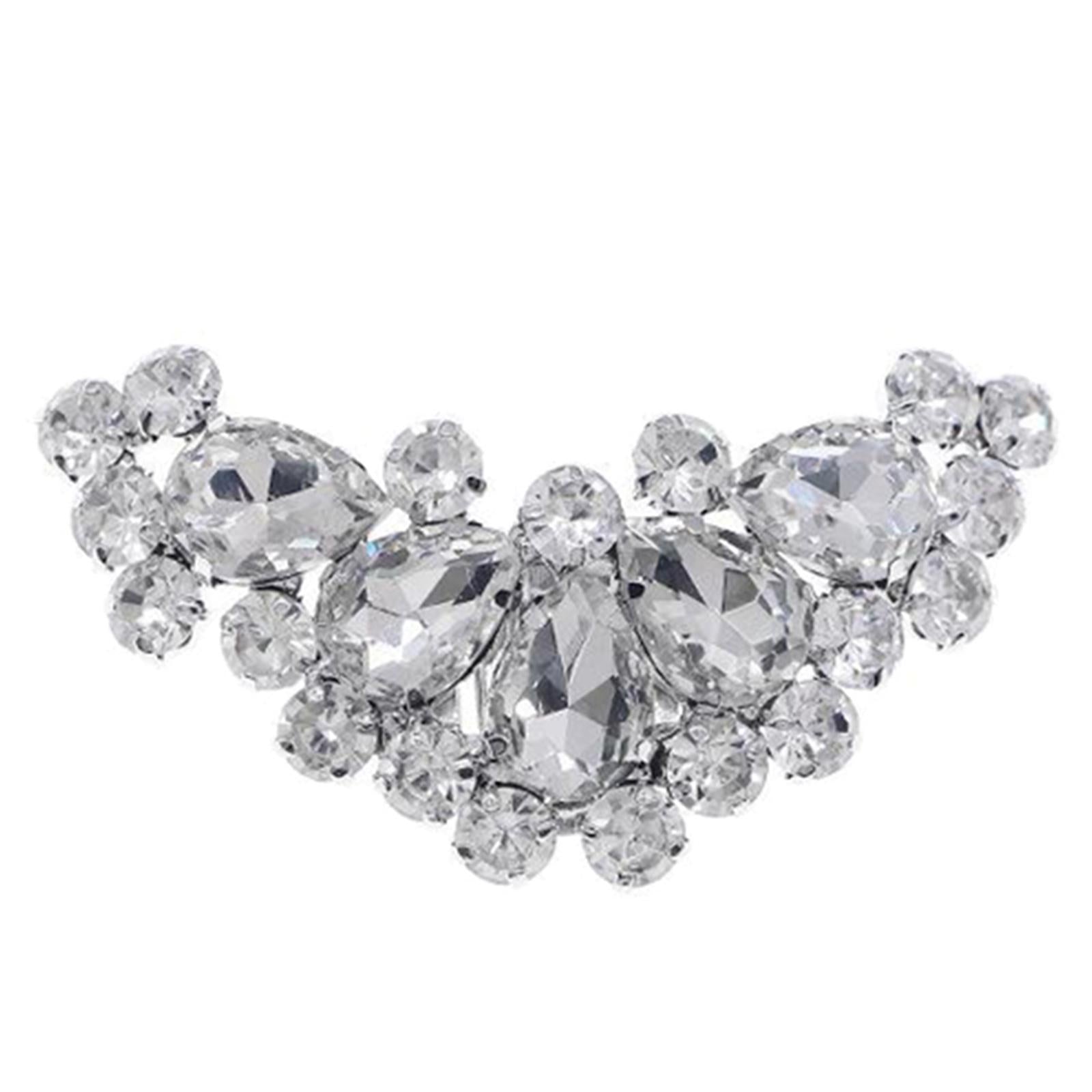 Rhinestone Crystal Shoe Clips Women Wedding Boots Charms Jewelry Decor