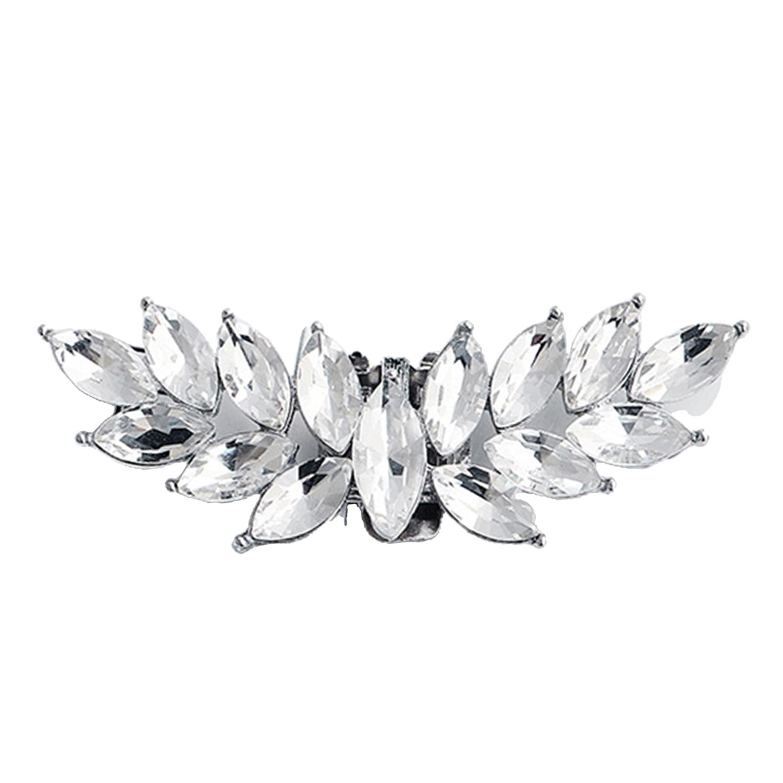 Rhinestone Bridal Shoe Clips Applique Patch with Beaded Crystal Decoration