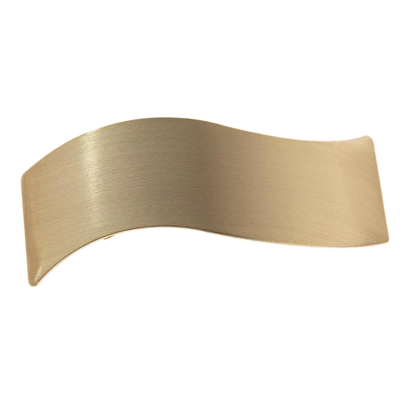 Fashion Metal Alligator Hair Clip Spring Hair Barrettes Hair Pins Golden