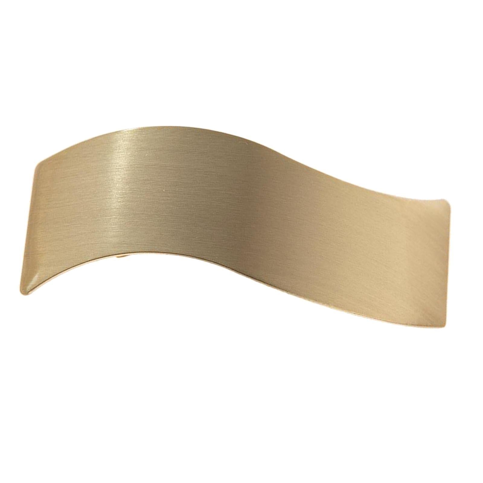 Fashion Metal Alligator Hair Clip Spring Hair Barrettes Hair Pins Golden