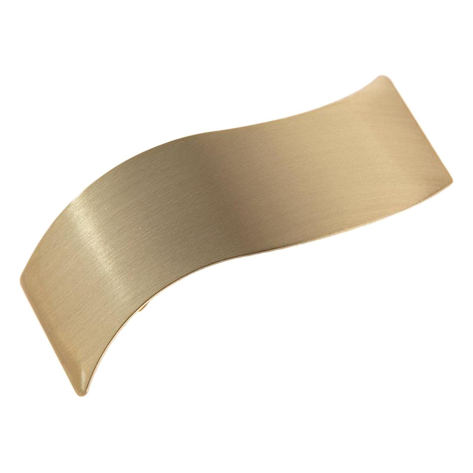 Fashion Metal Alligator Hair Clip Spring Hair Barrettes Hair Pins Golden