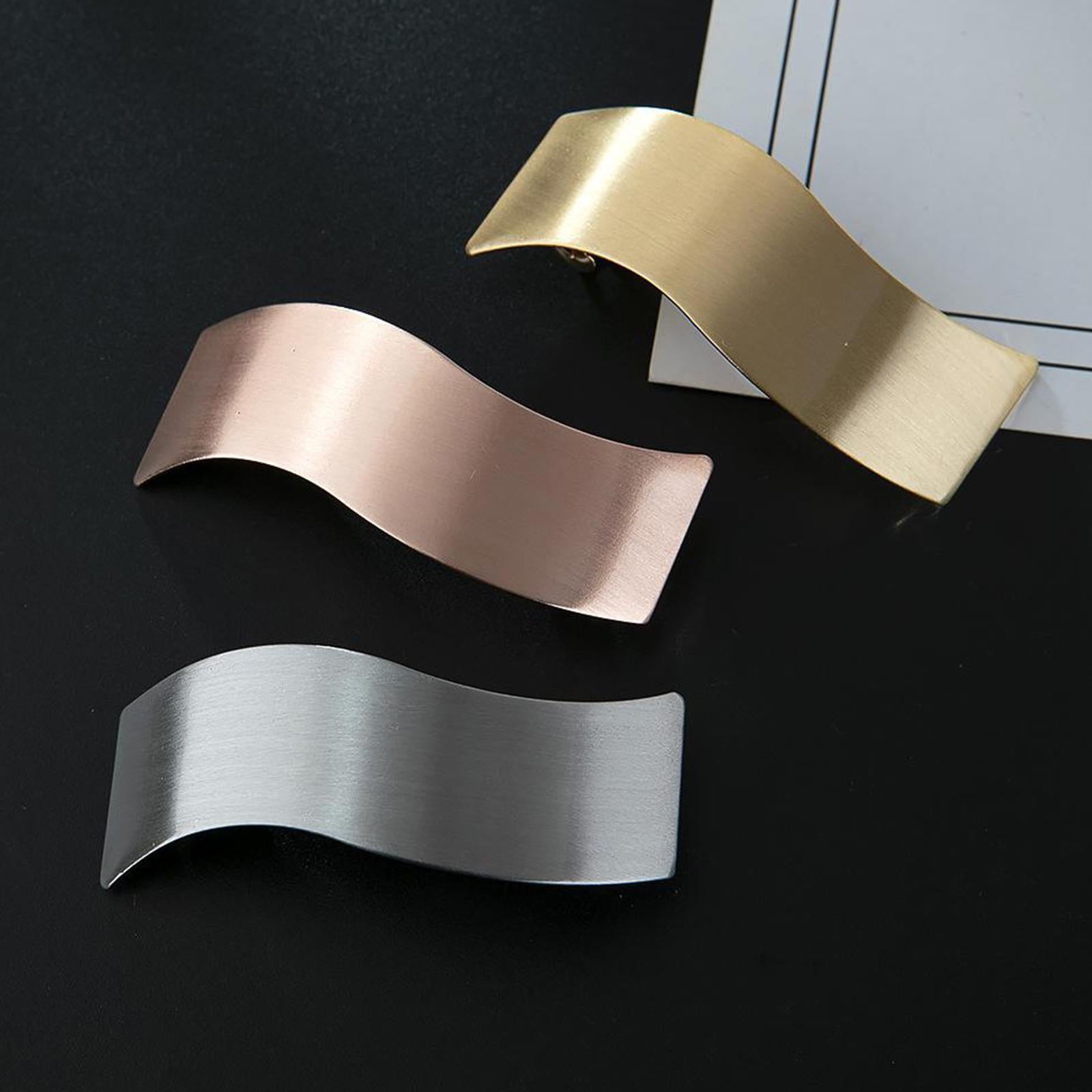 Fashion Metal Alligator Hair Clip Spring Hair Barrettes Hair Pins Rose Gold