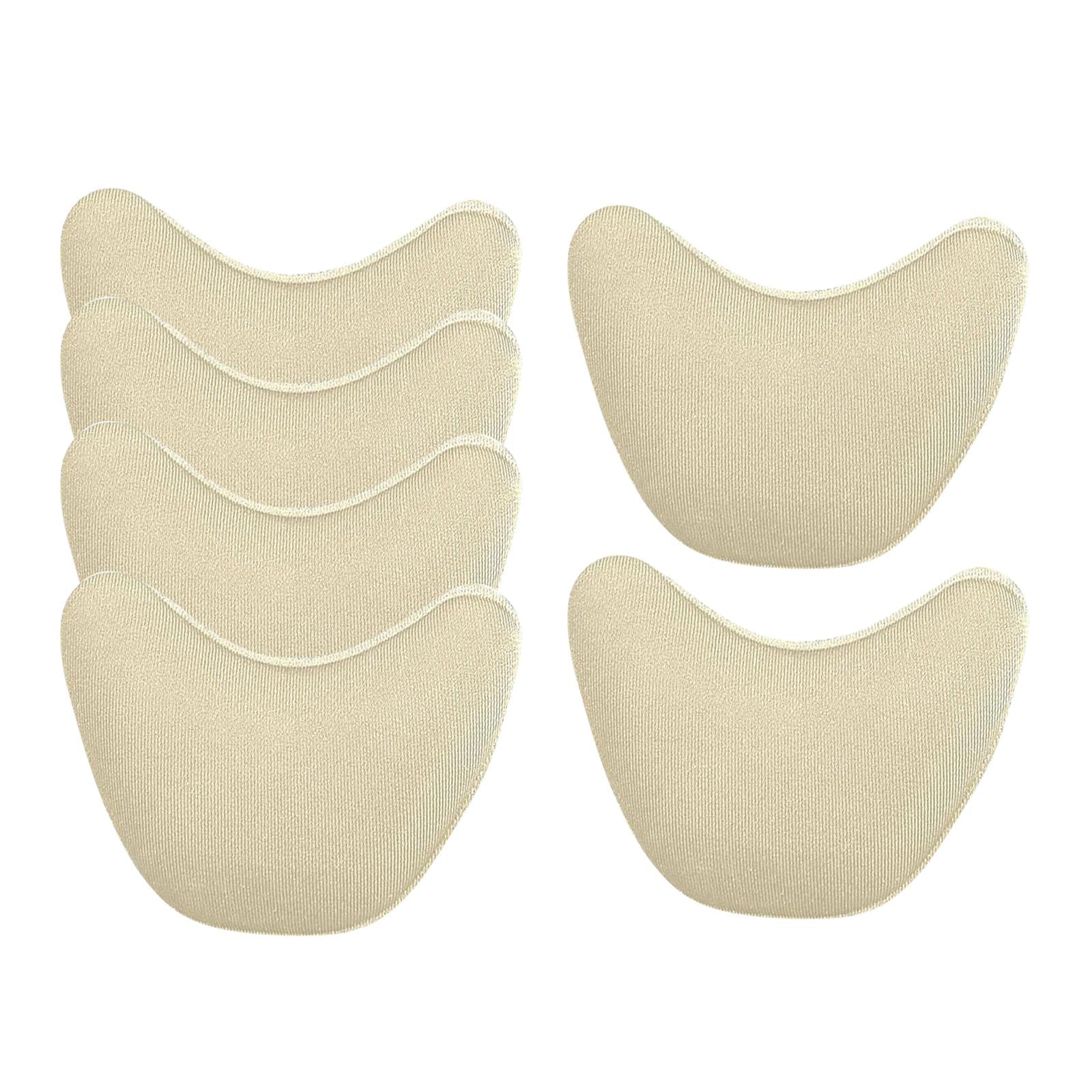 3 Pairs Shoe Filler Inserts Reusable Toe Plug Foot Brace Pads Skin color