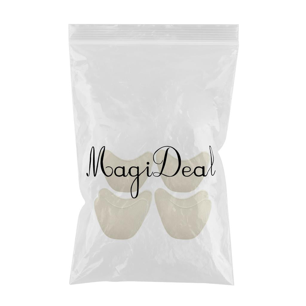 3 Pairs Shoe Filler Inserts Reusable Toe Plug Foot Brace Pads Skin color