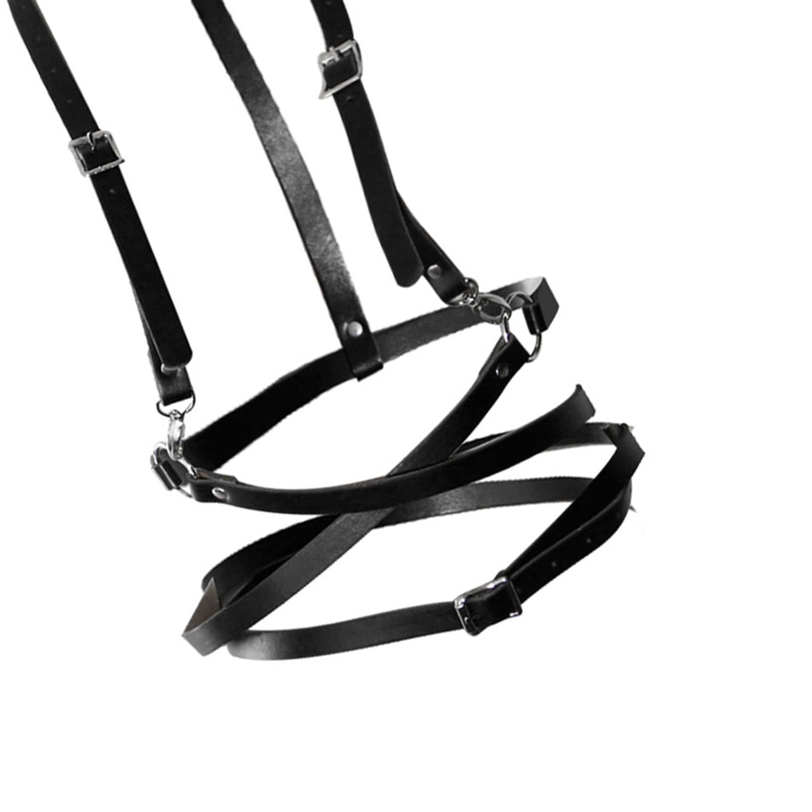 Women Gothic Leather Harness Bands Waist Straps Garter Belt Body Strappy