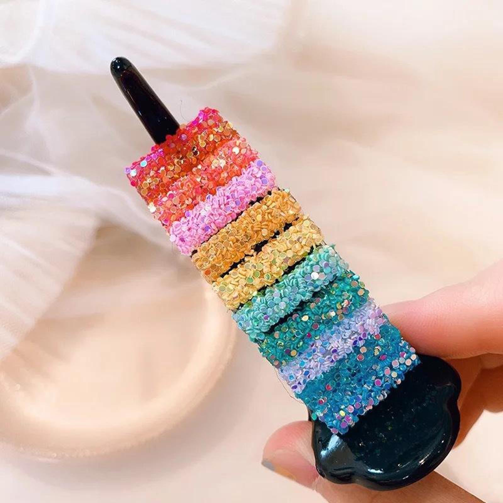 Sequins Hair Claw Clips Plastic Hairpin Paw Hair Bun Maker Hair Accessories Colorful