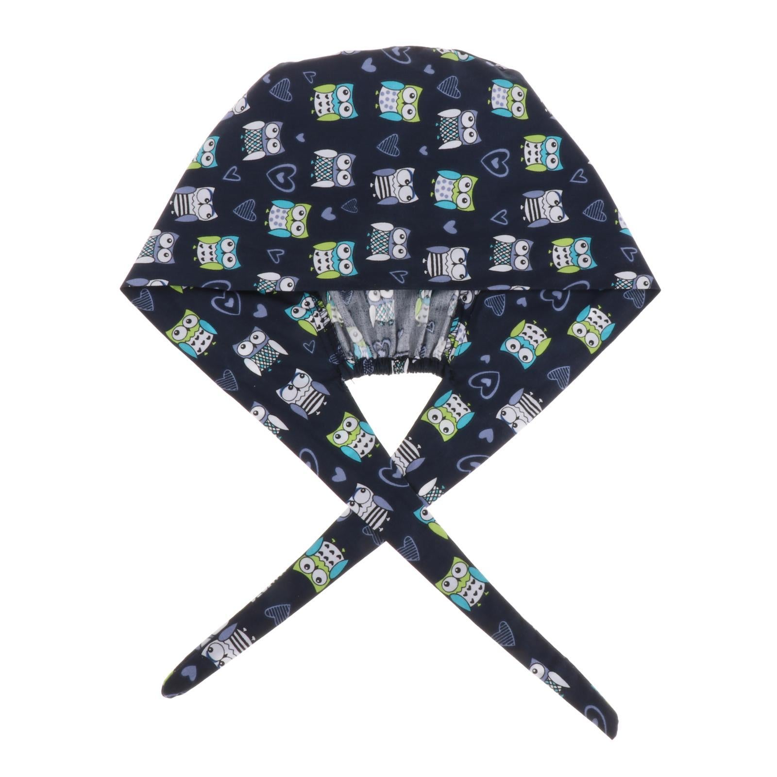 Scrub Hat Health Service Working Cover Sweatband Headwear Unisex Style 1