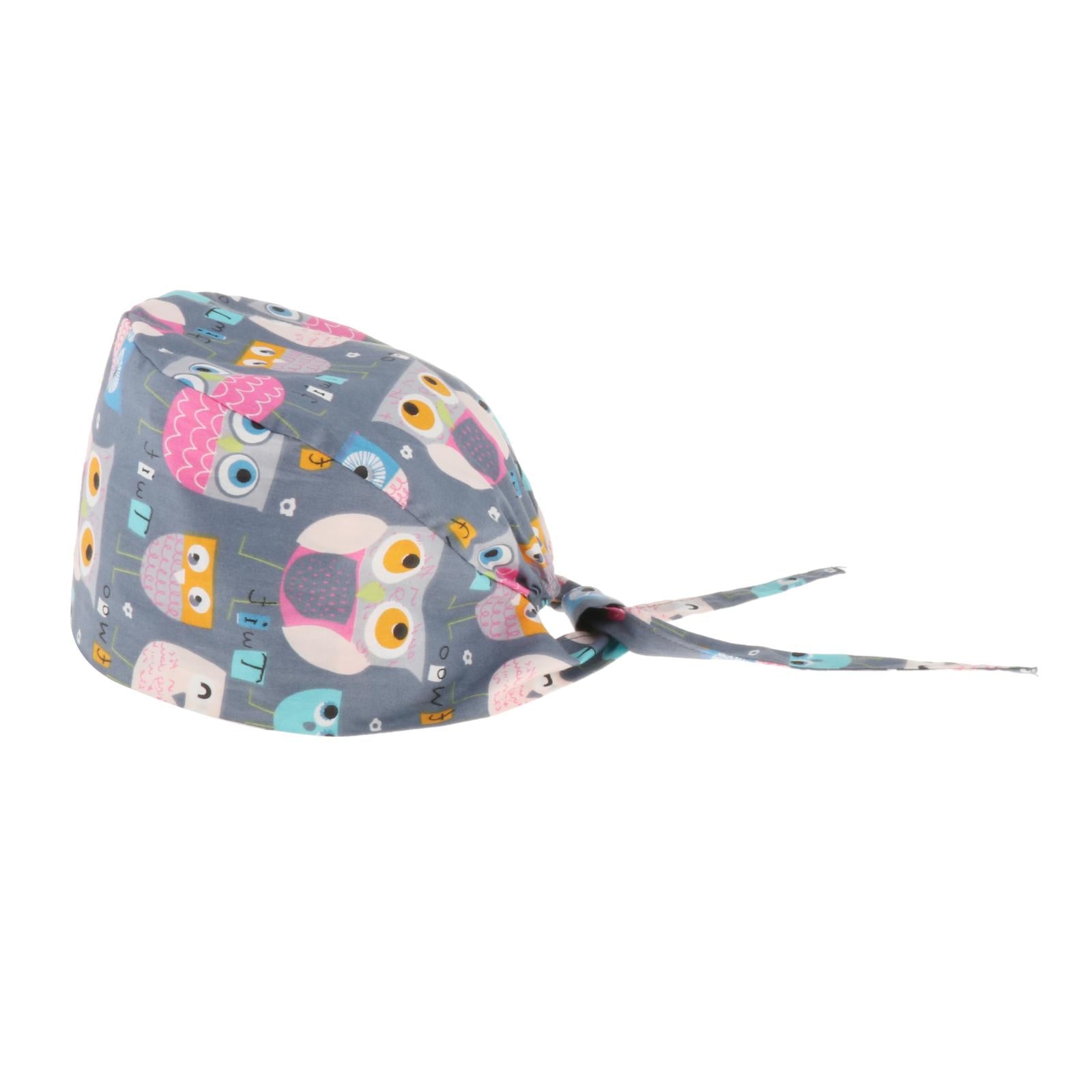 Scrub Hat Health Service Working Cover Sweatband Headwear Unisex Style 4