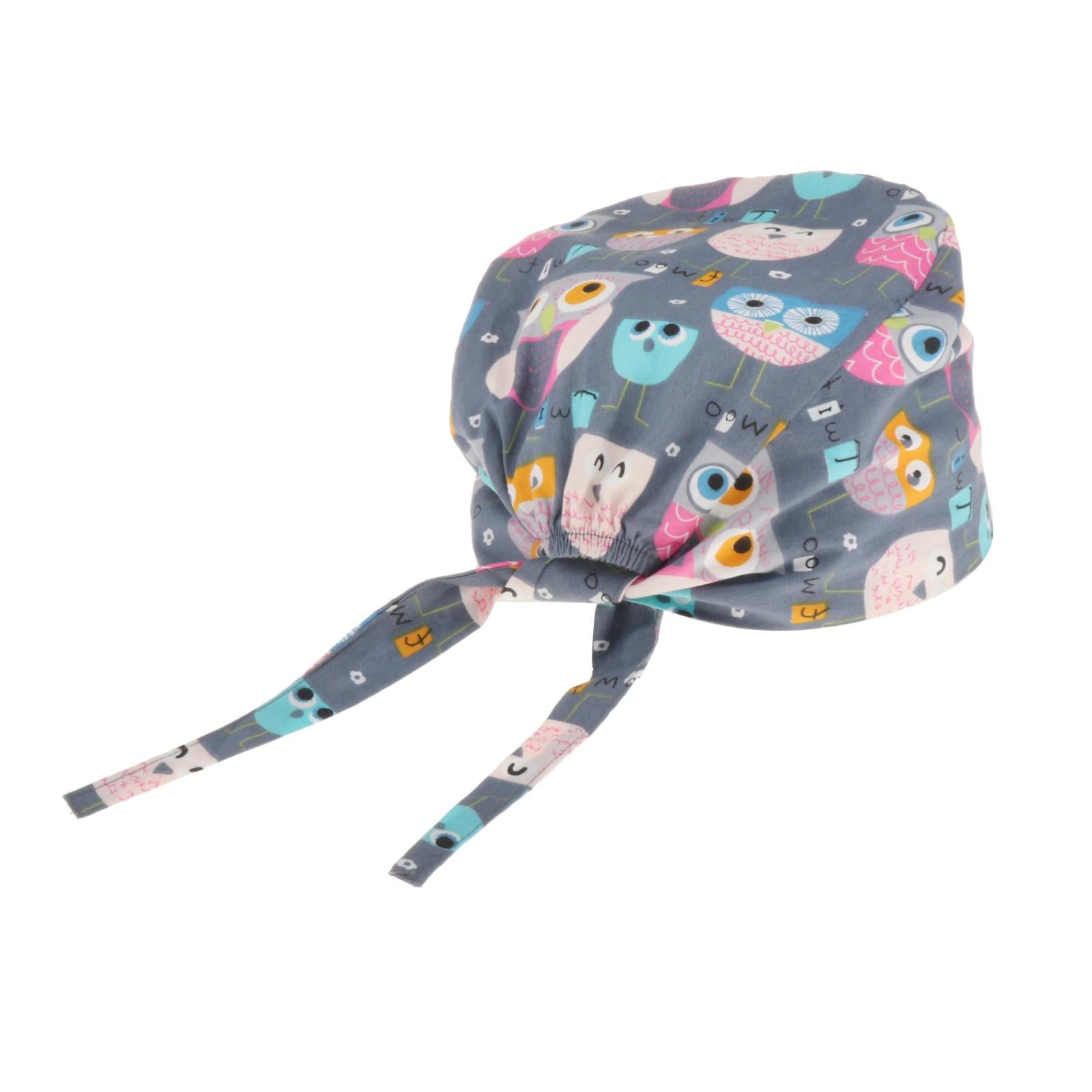 Scrub Hat Health Service Working Cover Sweatband Headwear Unisex Style 4