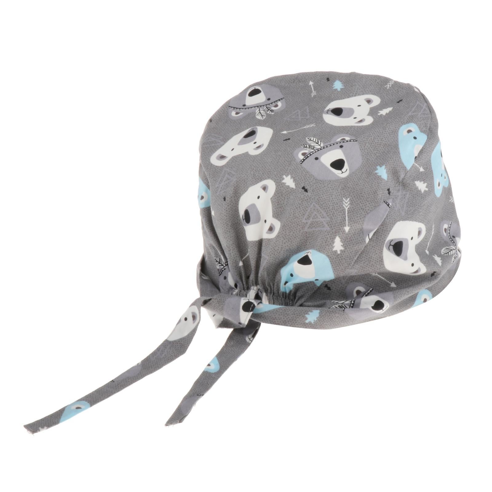 Scrub Hat Health Service Working Cover Sweatband Headwear Unisex Style 5