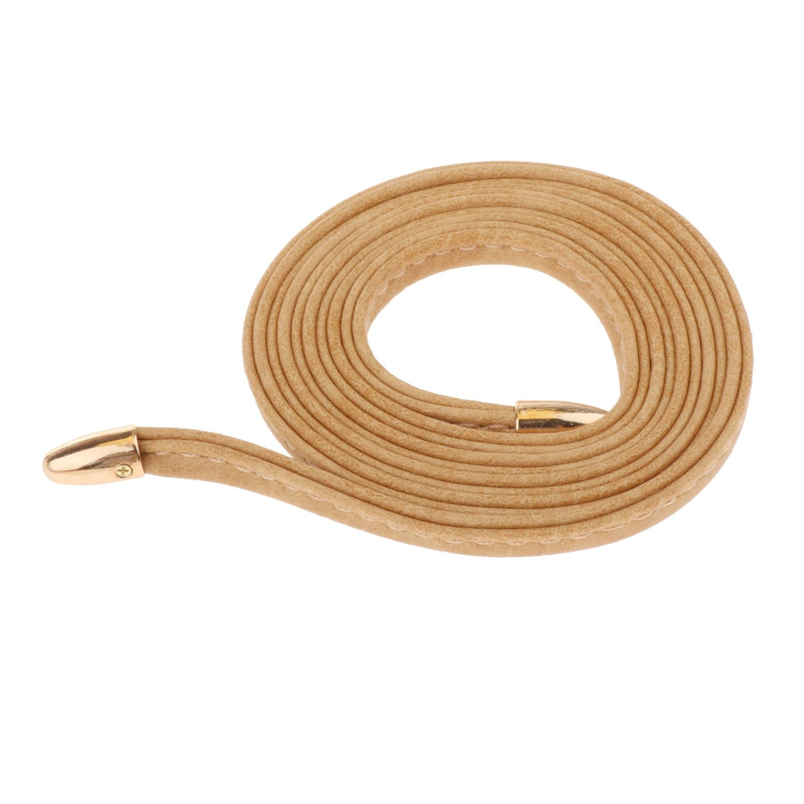 5Pcs/Set PU Leather Crochet Bag Bottom Base Drawstring Strap DIY Bag 12x25cm