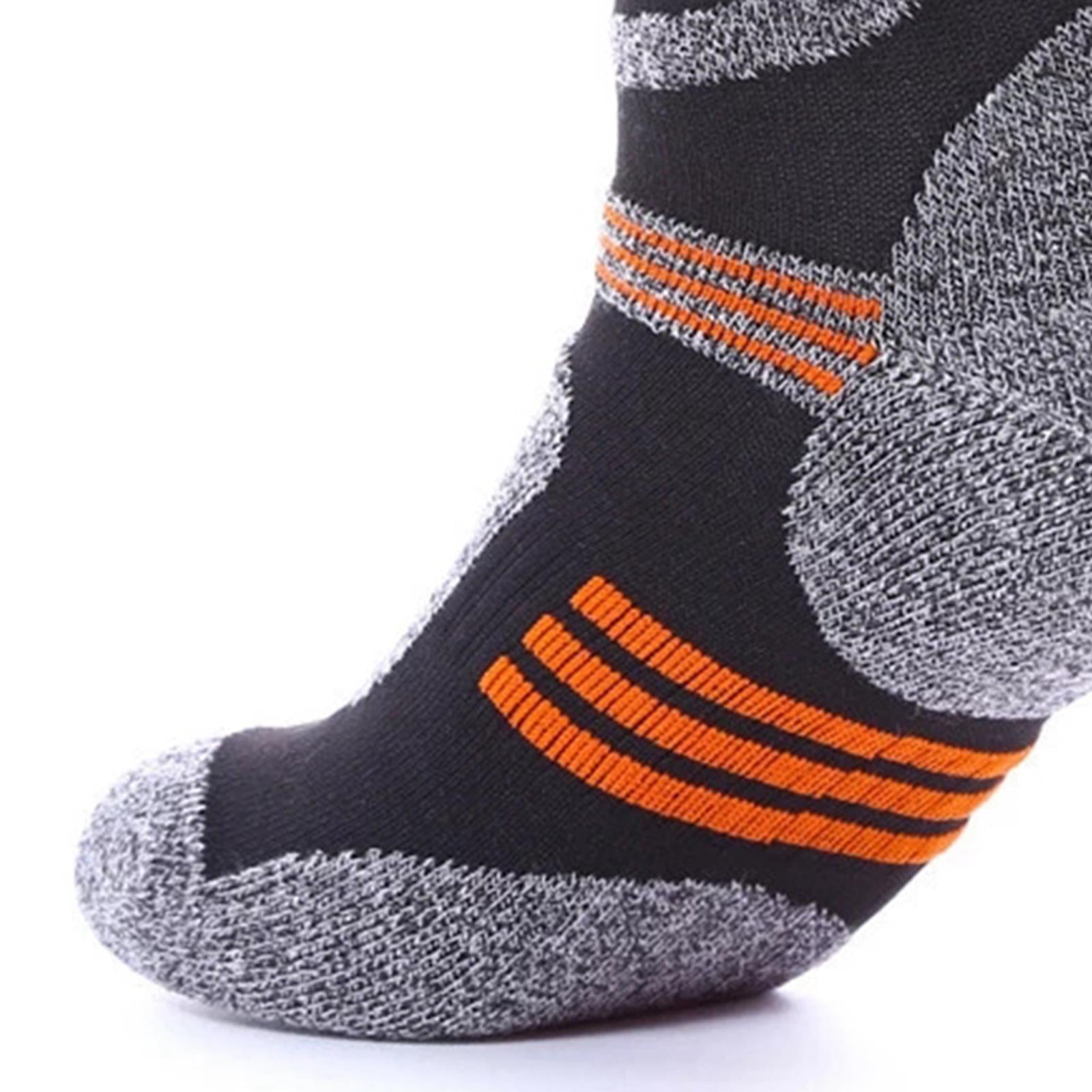 Men Running Sport Socks Snow Socks Seamless Sleeping Fuzzy Socks gray black