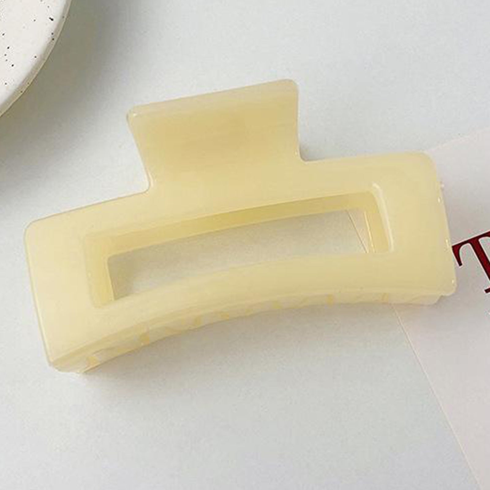 Half Claw Hair Clip Acrylic Hair Jaw Paw Hair Accessories Yellow