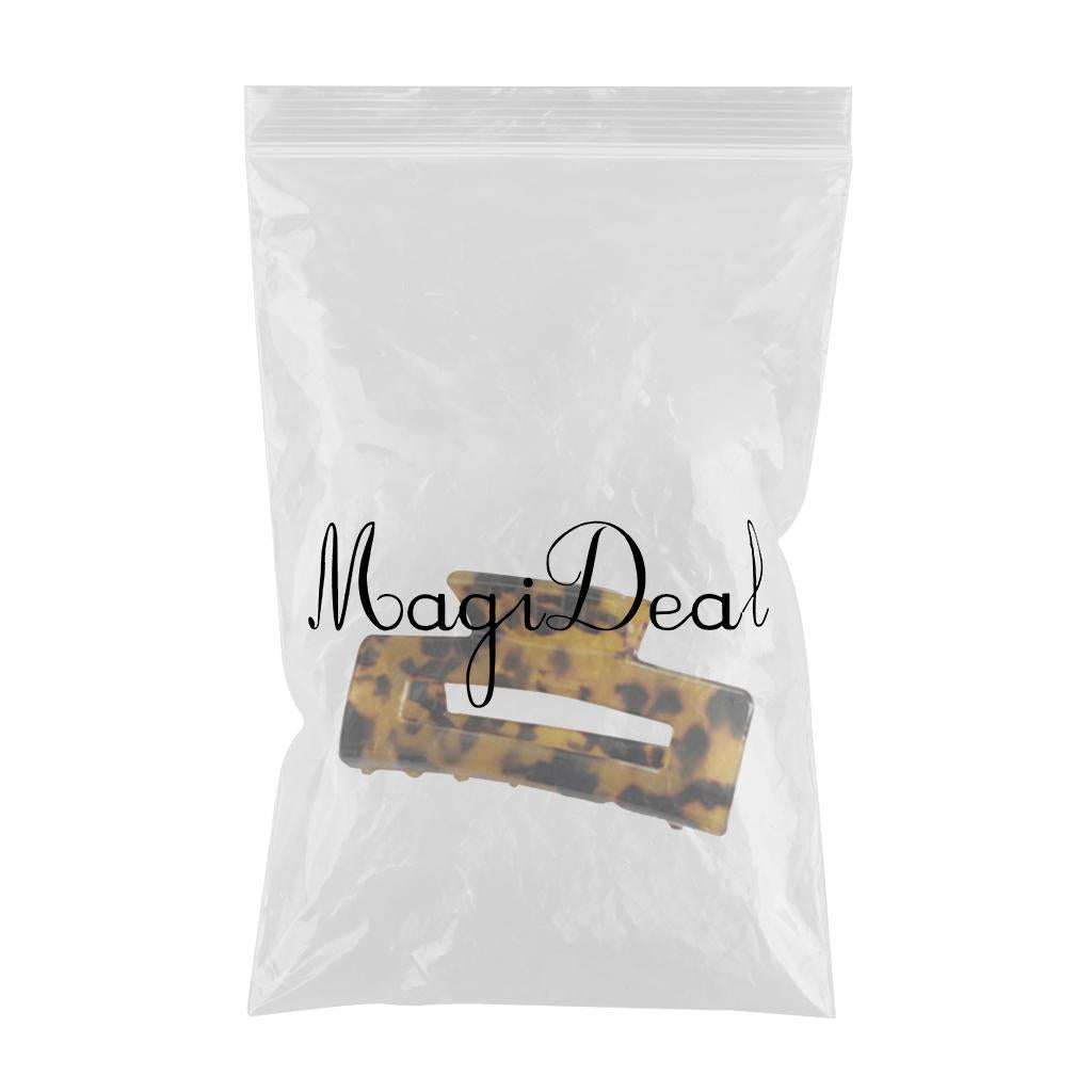 Half Claw Hair Clip Acrylic Hair Jaw Paw Hair Accessories Dark Leopard