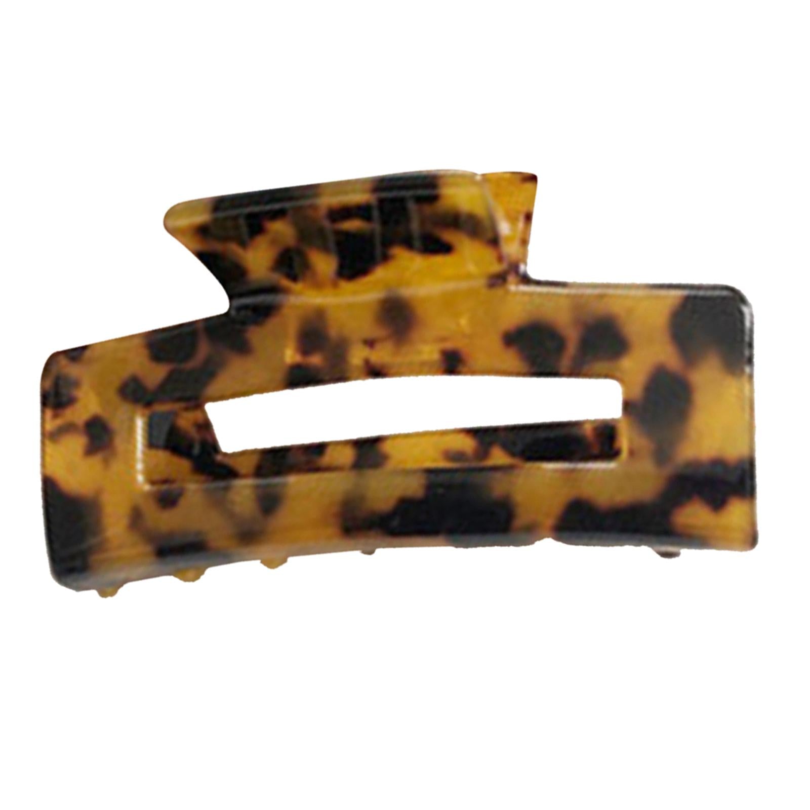 Half Claw Hair Clip Acrylic Hair Jaw Paw Hair Accessories Dark Leopard