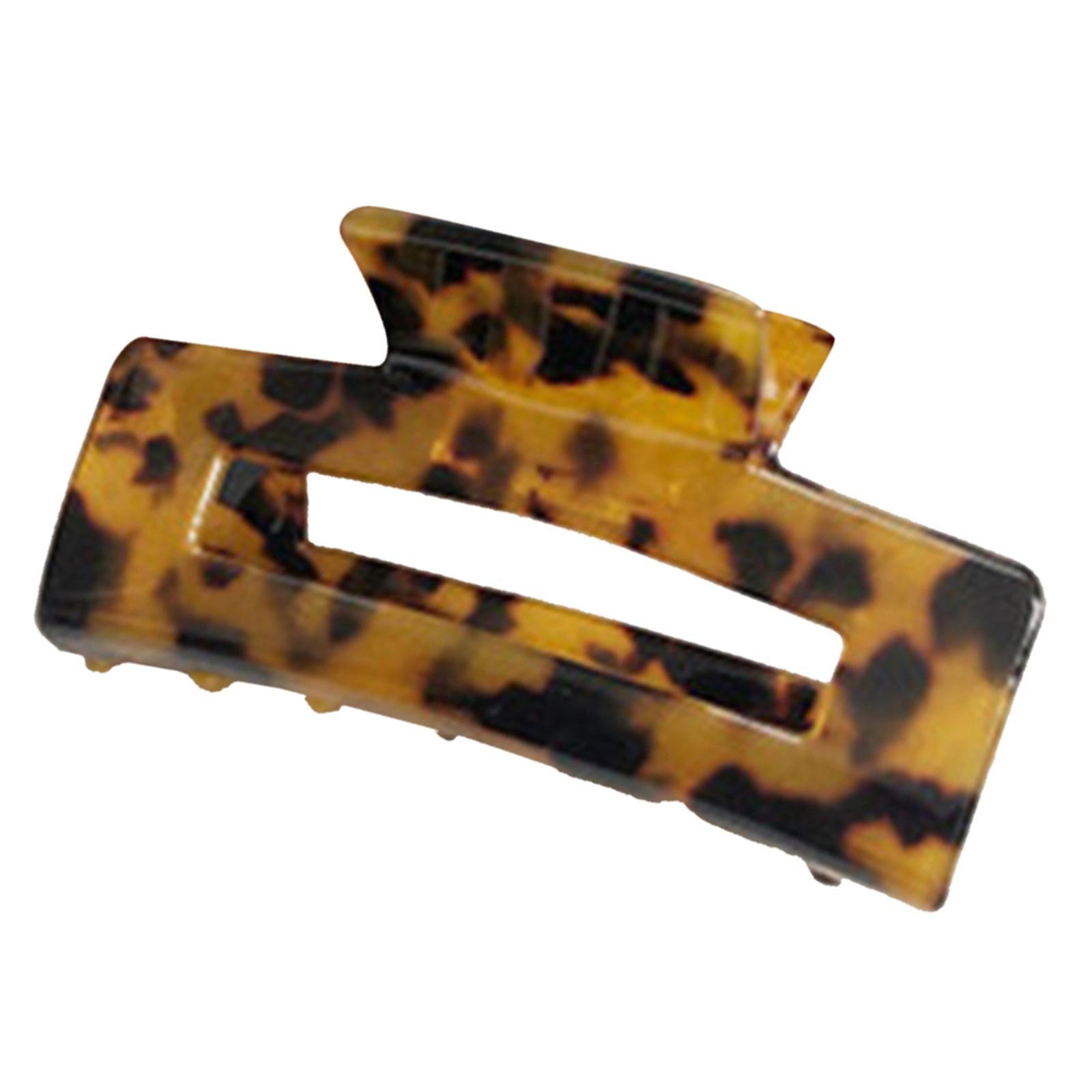 Half Claw Hair Clip Acrylic Hair Jaw Paw Hair Accessories Dark Leopard