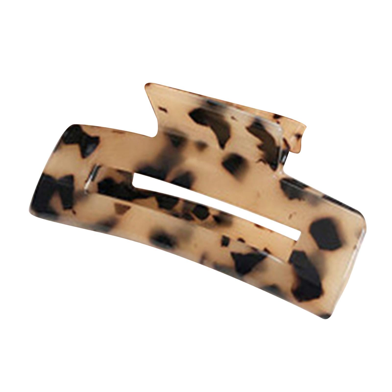 Half Claw Hair Clip Acrylic Hair Jaw Paw Hair Accessories Light Leopard