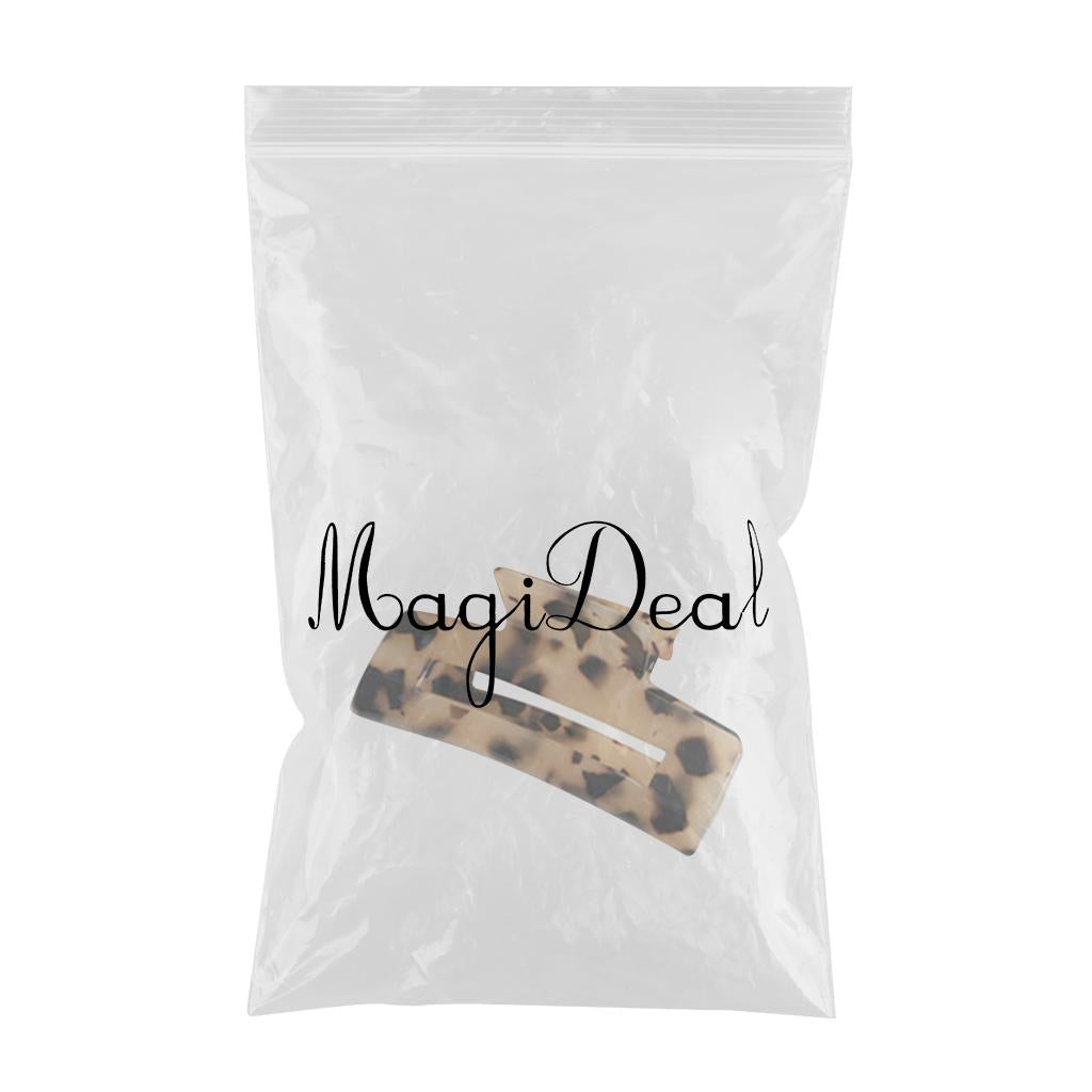 Half Claw Hair Clip Acrylic Hair Jaw Paw Hair Accessories Light Leopard