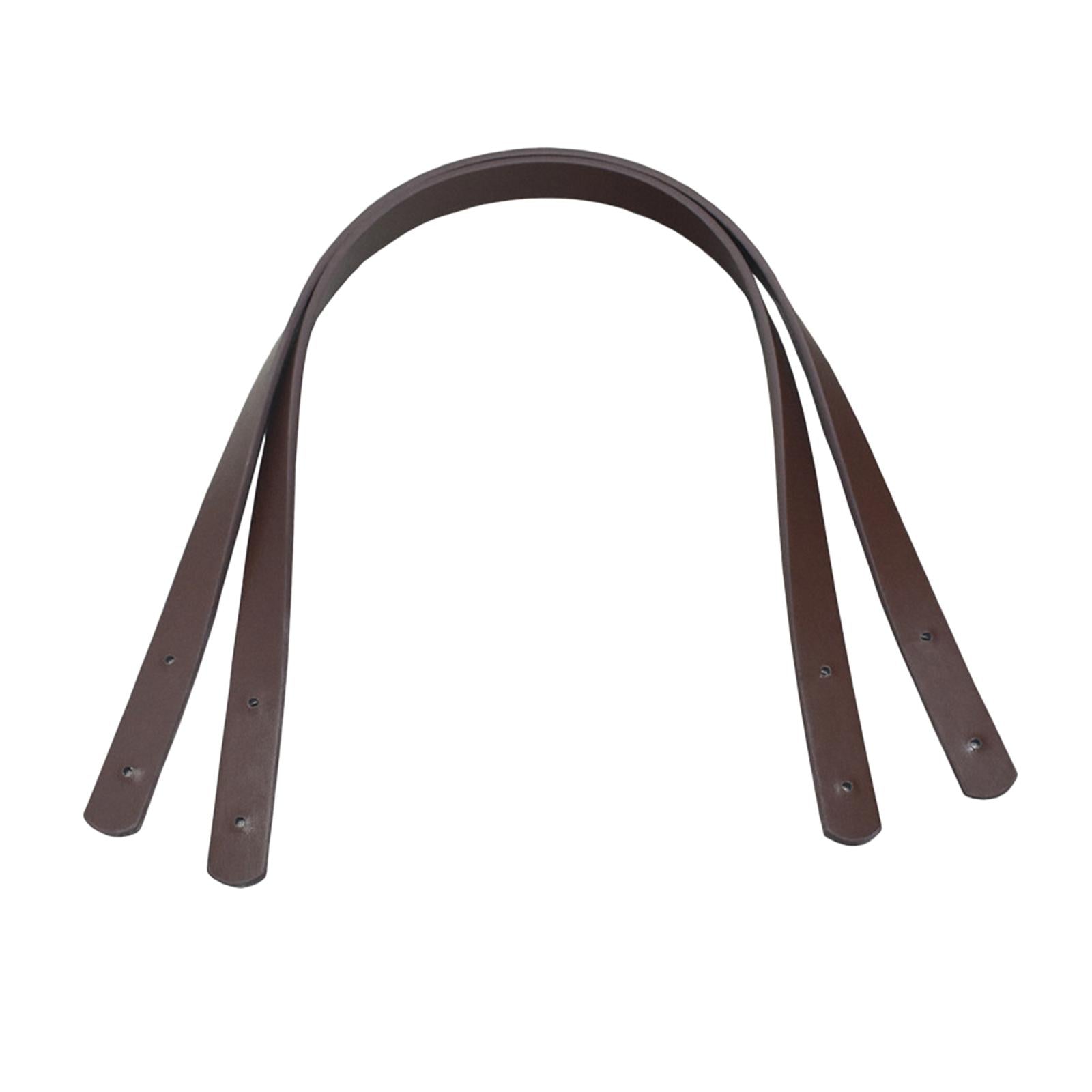 2x Bag Strap Belt Shoulder Bag Replacement Handle 60CM Dark Brown