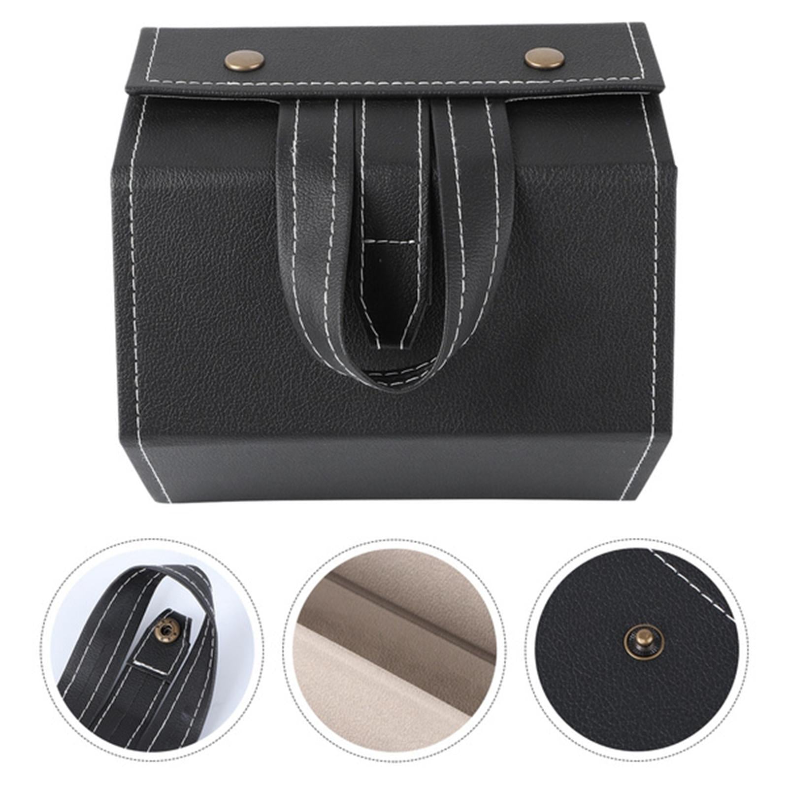 Portable Multi-slot Sunglasses Organizer Eyeglasses Storage 6 Grid Black