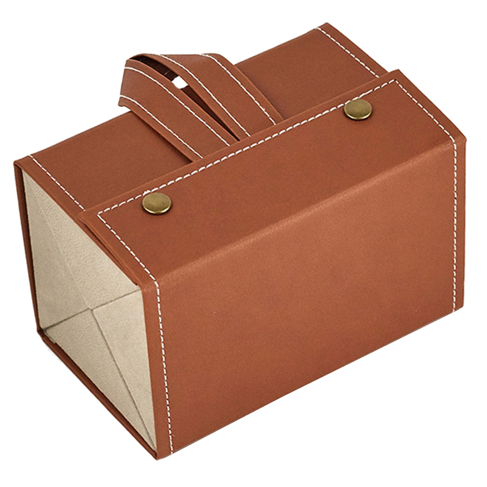 Portable Multi-slot Sunglasses Organizer Eyeglasses Storage 4 Grid Brown