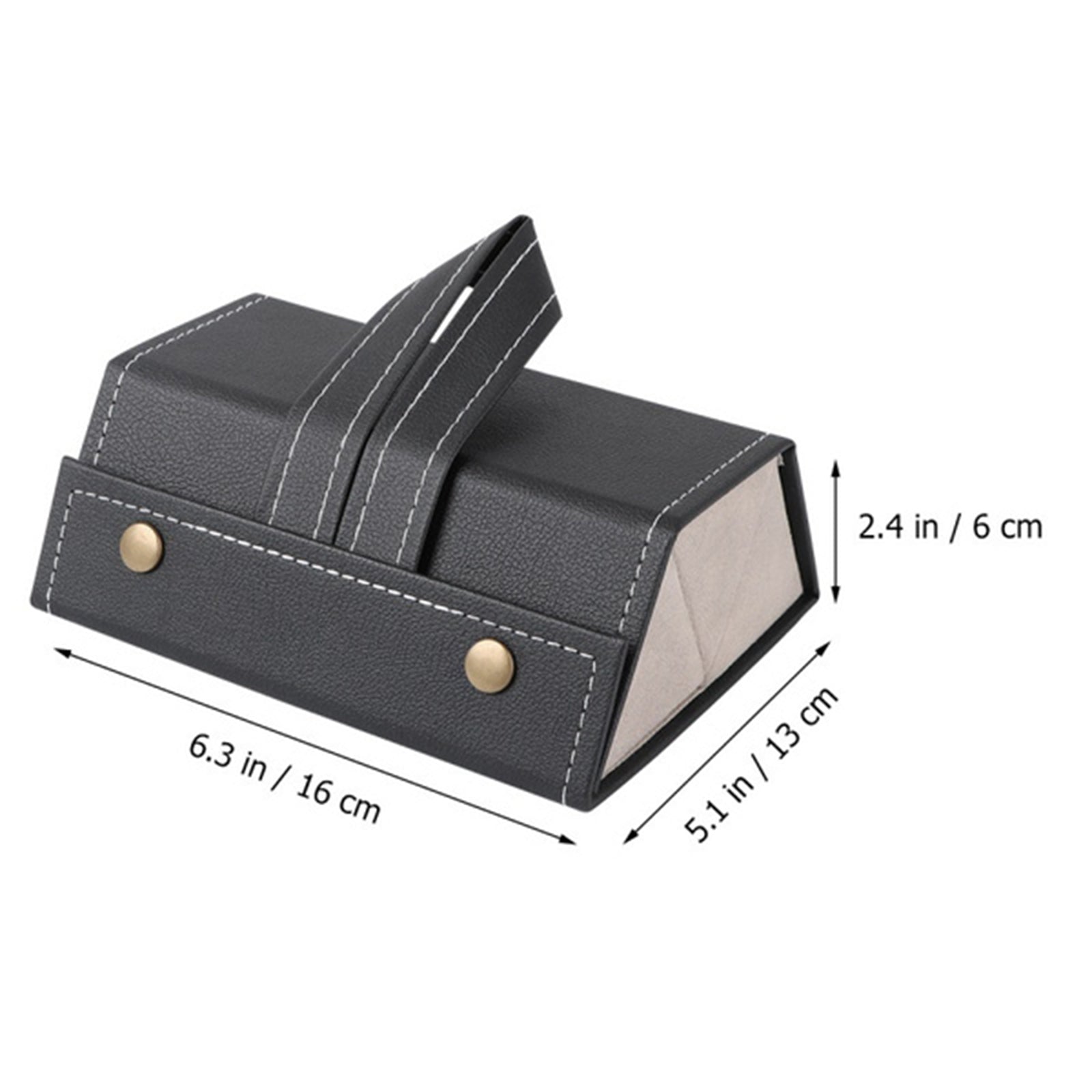 Portable Multi-slot Sunglasses Organizer Eyeglasses Storage 3 Grid Blacl
