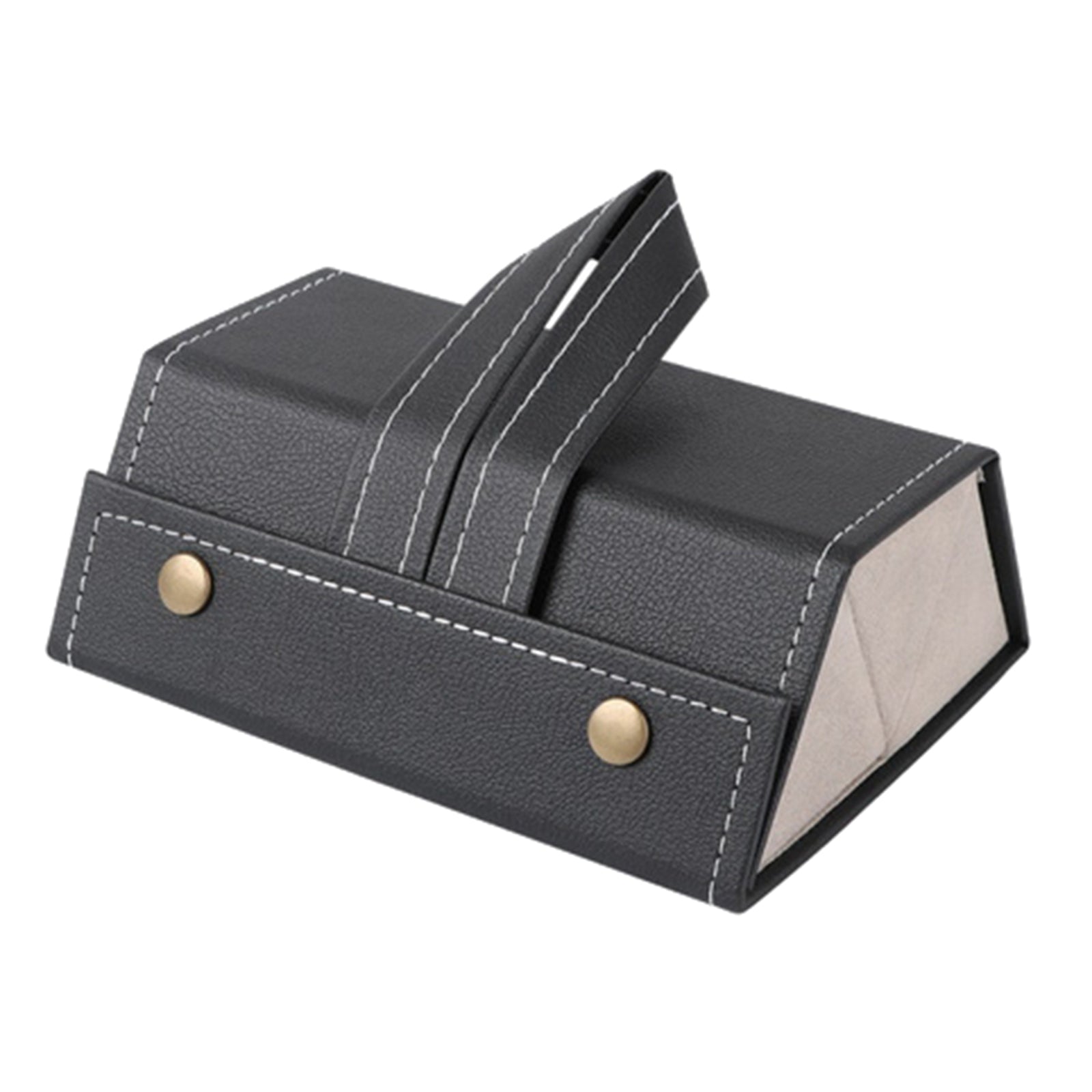 Portable Multi-slot Sunglasses Organizer Eyeglasses Storage 3 Grid Blacl
