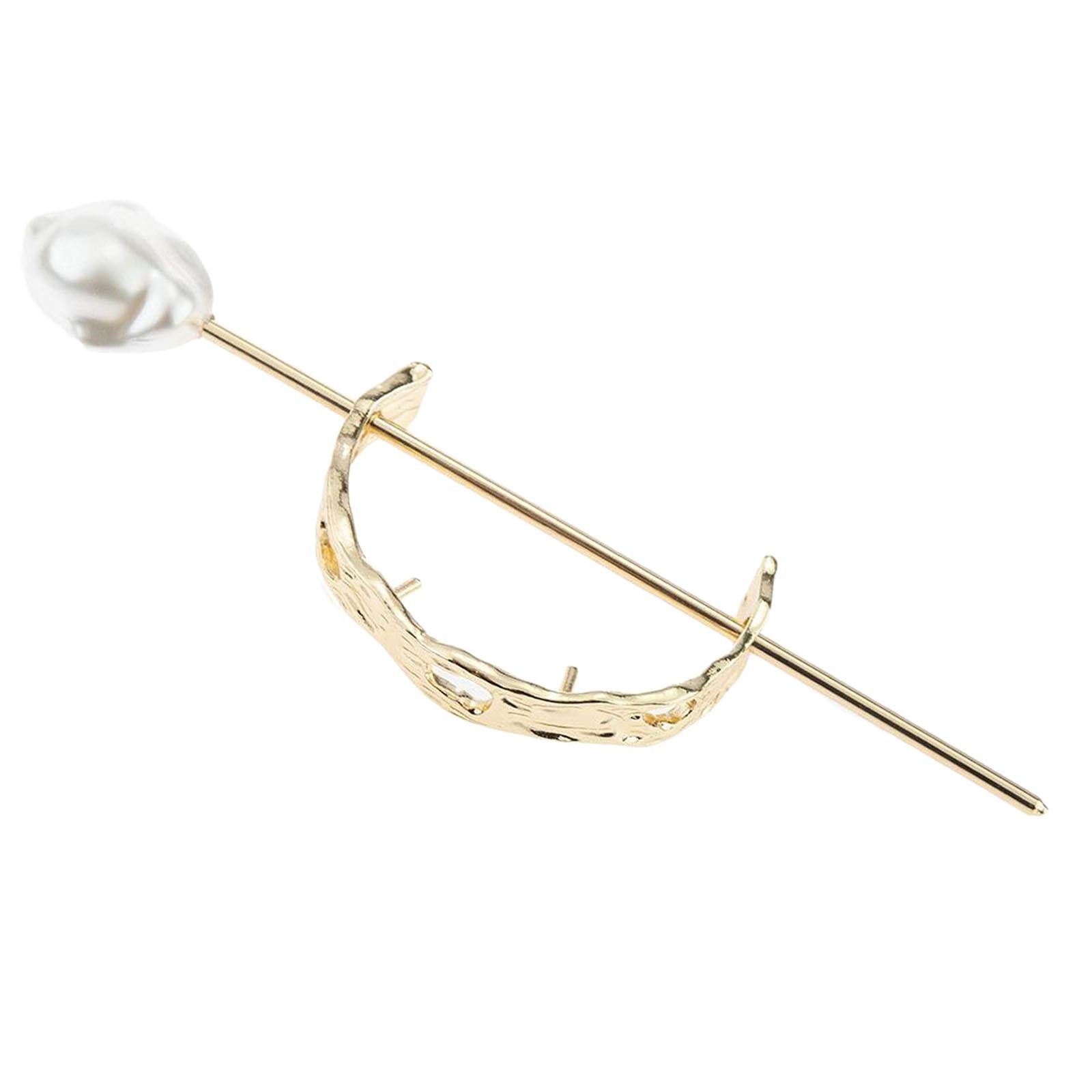 Womens Hair Cuff Bun Cage Hair Bun Holder Hair Stick Pins Small Gold
