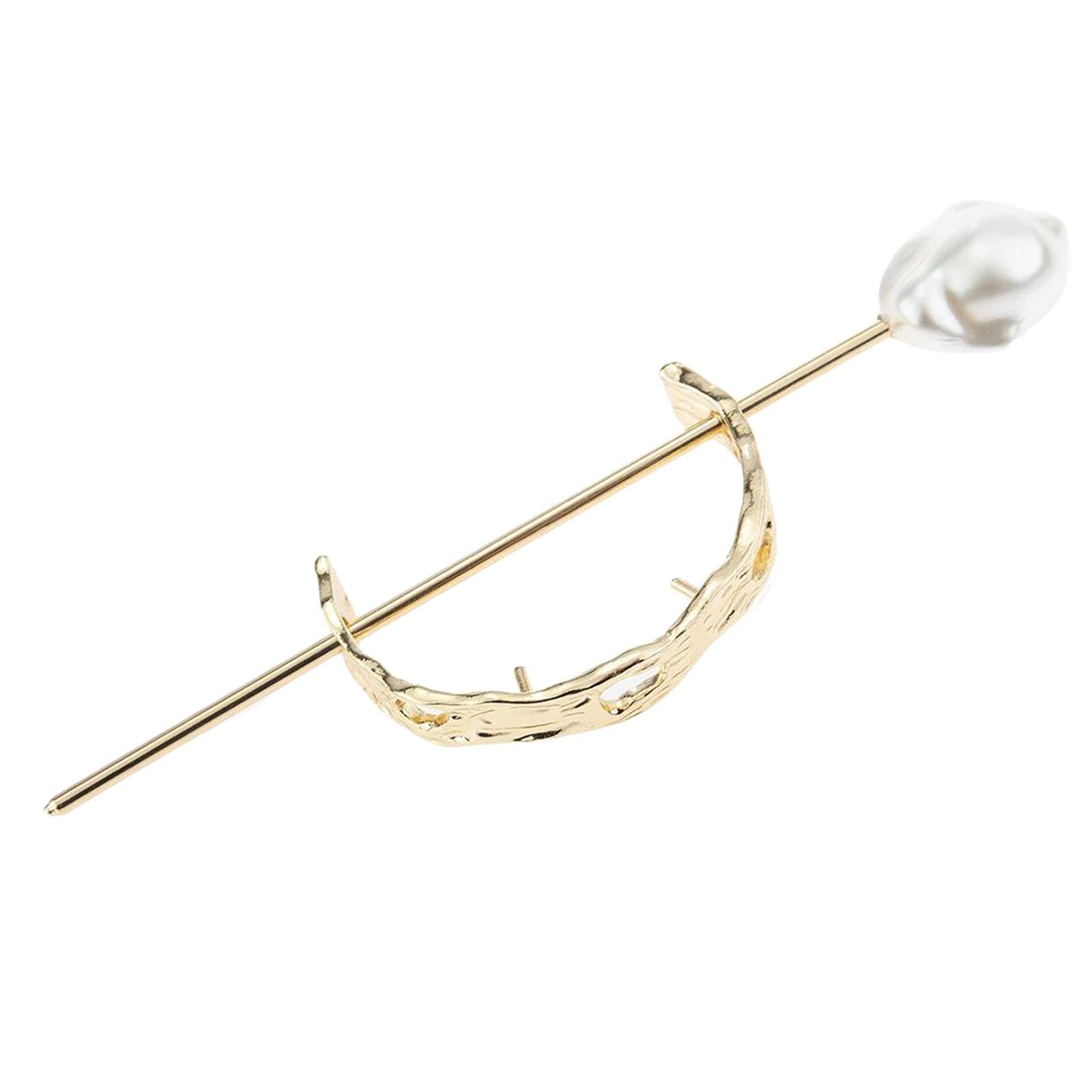 Womens Hair Cuff Bun Cage Hair Bun Holder Hair Stick Pins Small Gold