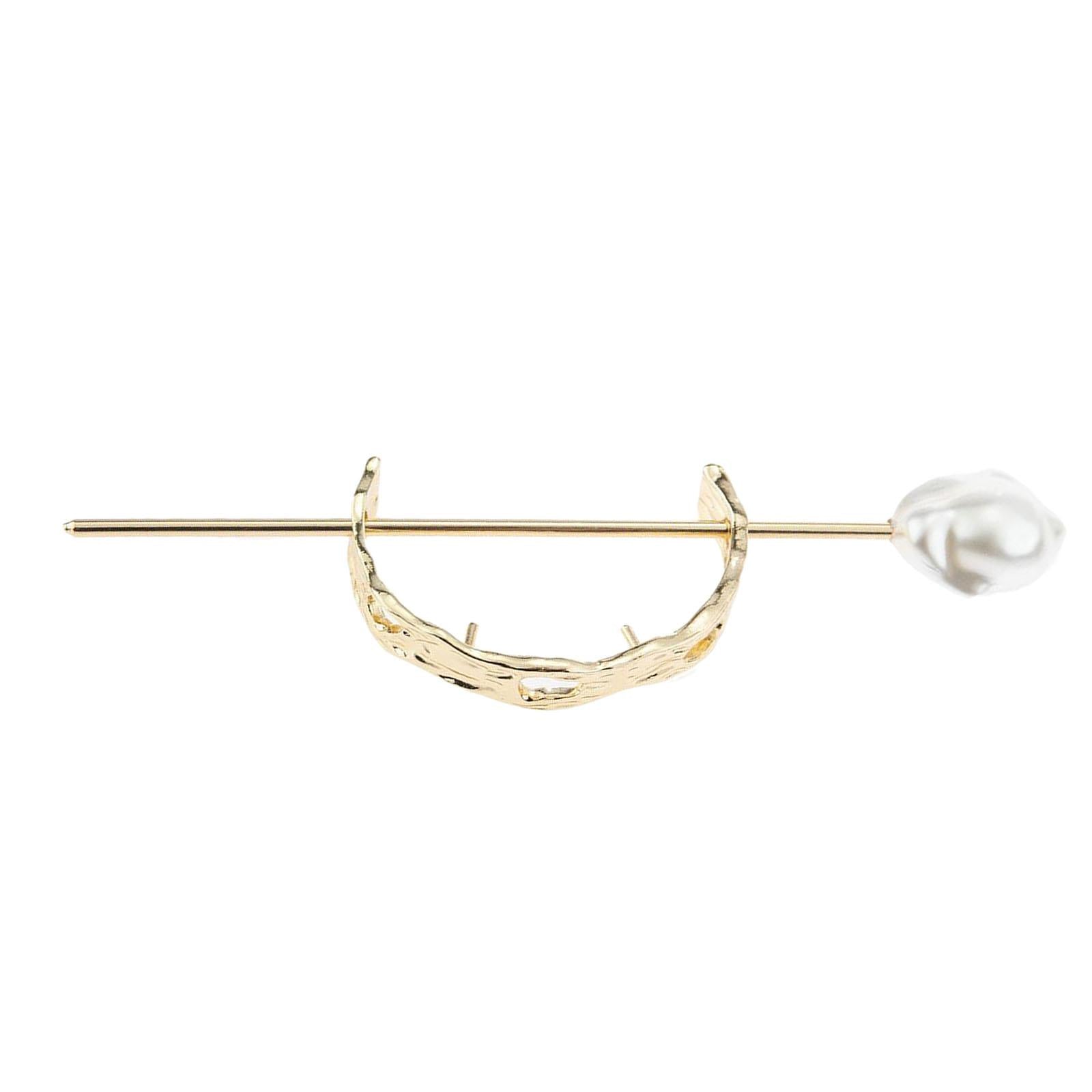 Womens Hair Cuff Bun Cage Hair Bun Holder Hair Stick Pins Small Gold