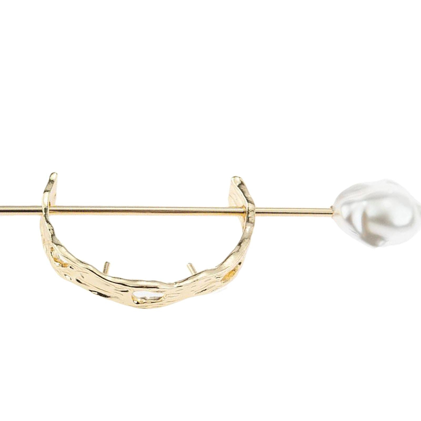 Womens Hair Cuff Bun Cage Hair Bun Holder Hair Stick Pins Small Gold
