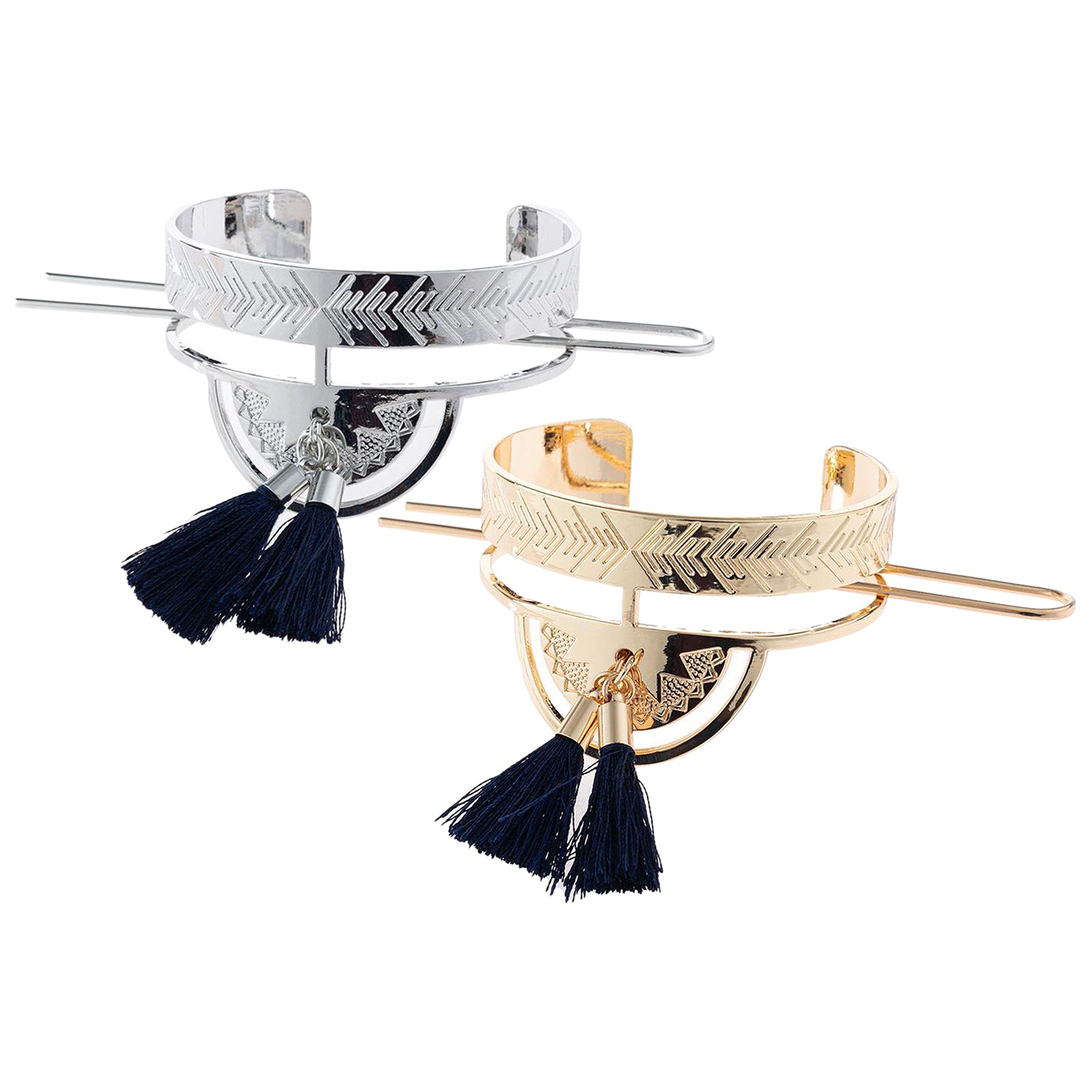 Metal Hair Stick Tassel Chopsticks Bun Maker Hair Pins for Women Girl Gold