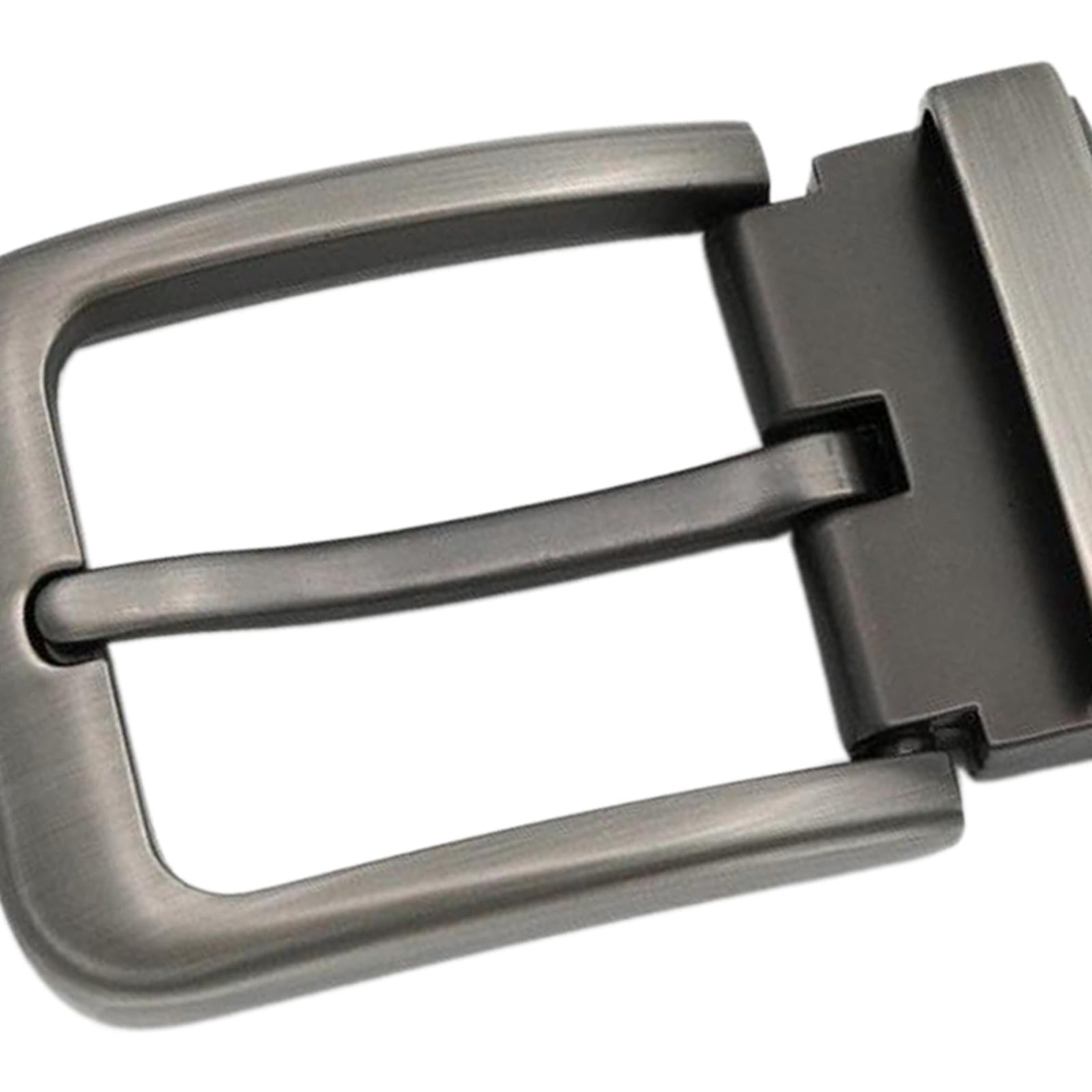 Mens Classic Alloy Belt Pin Buckle Single Pin Rectangular Buckle Replacement
