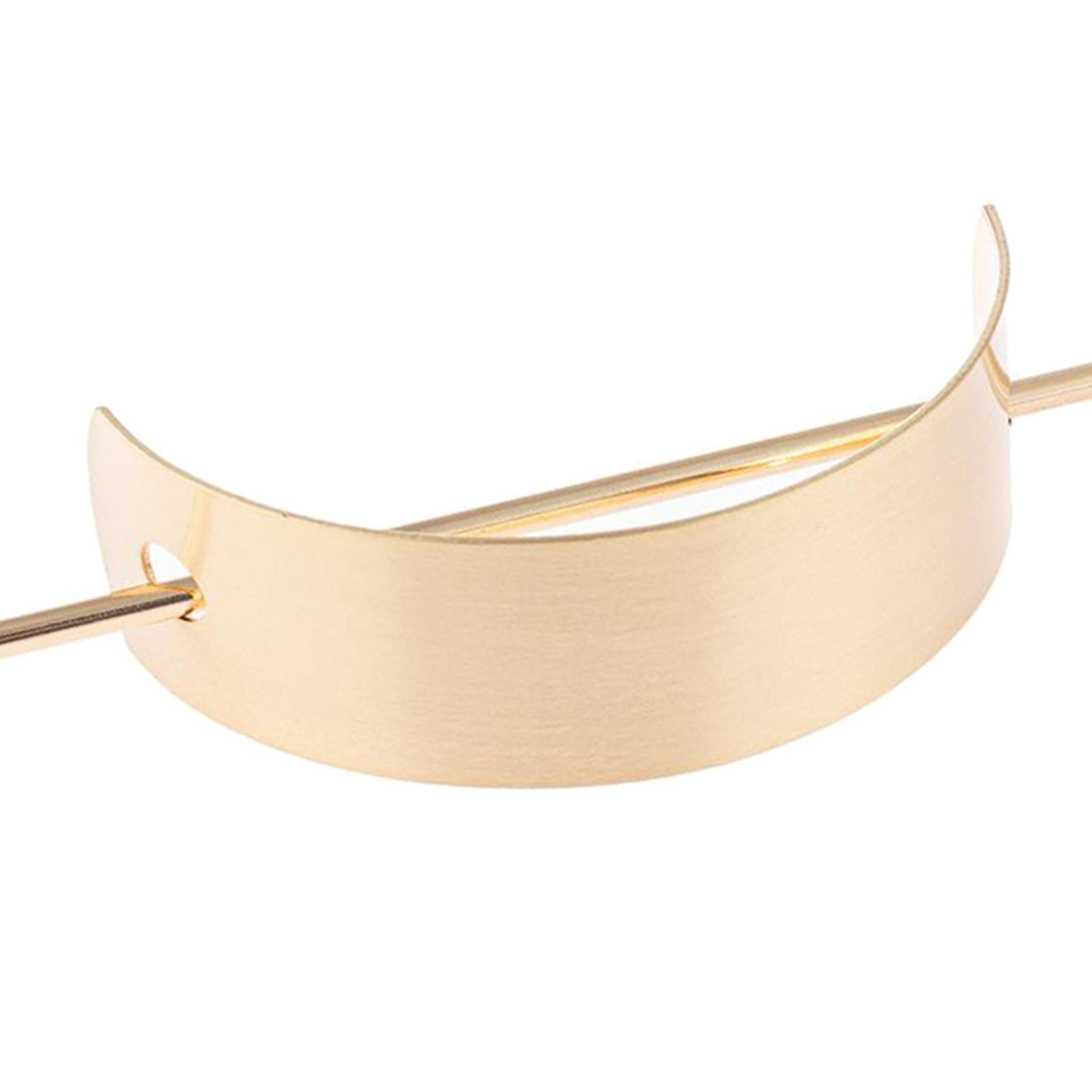 Hair Cuff Bun Holder U Shaped Brushed Hair Stick Women Girl Chignon golden