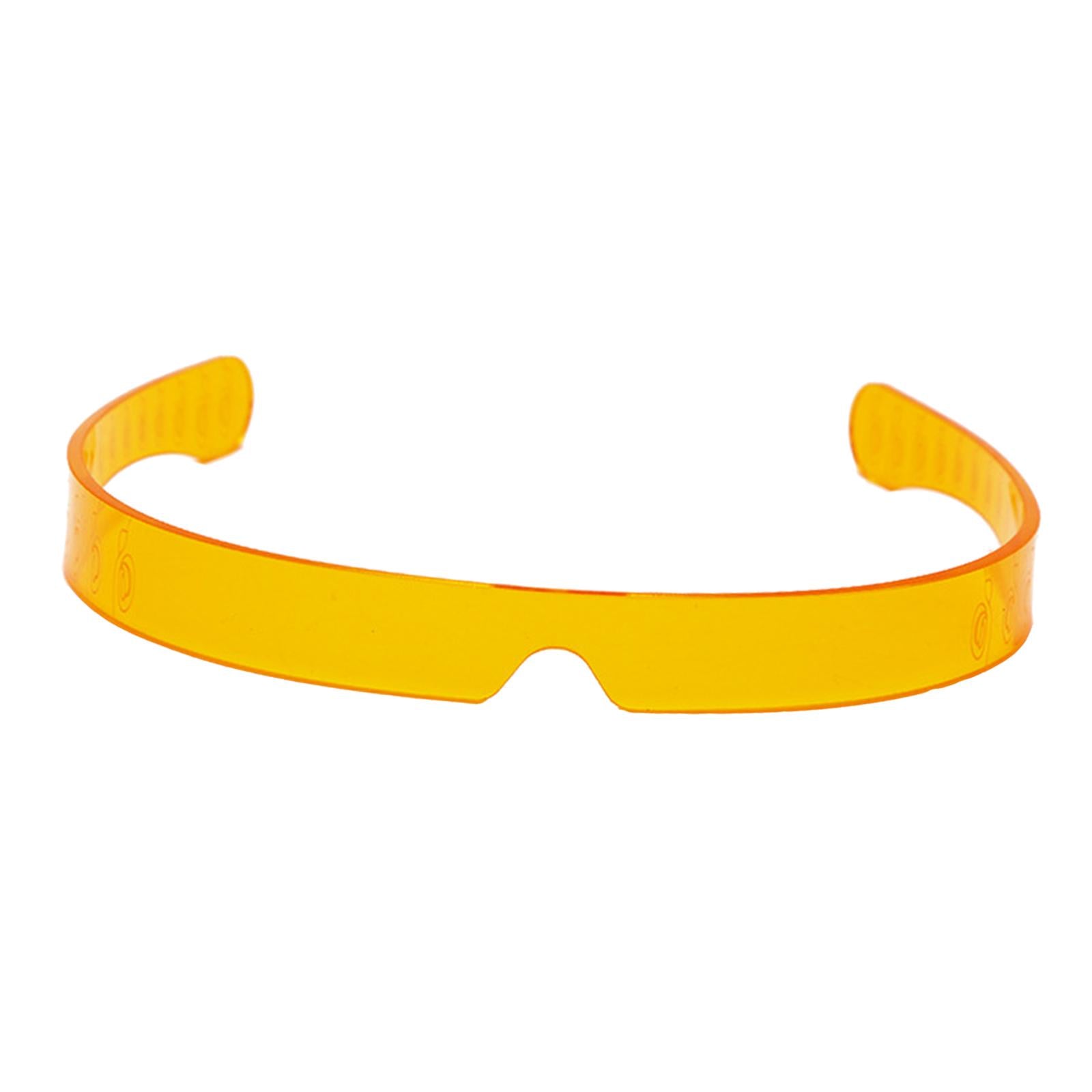 Unisex V-shape Sunglasses Rimless Sun Glasses Fashion Luxury Retro Eyewear Orange