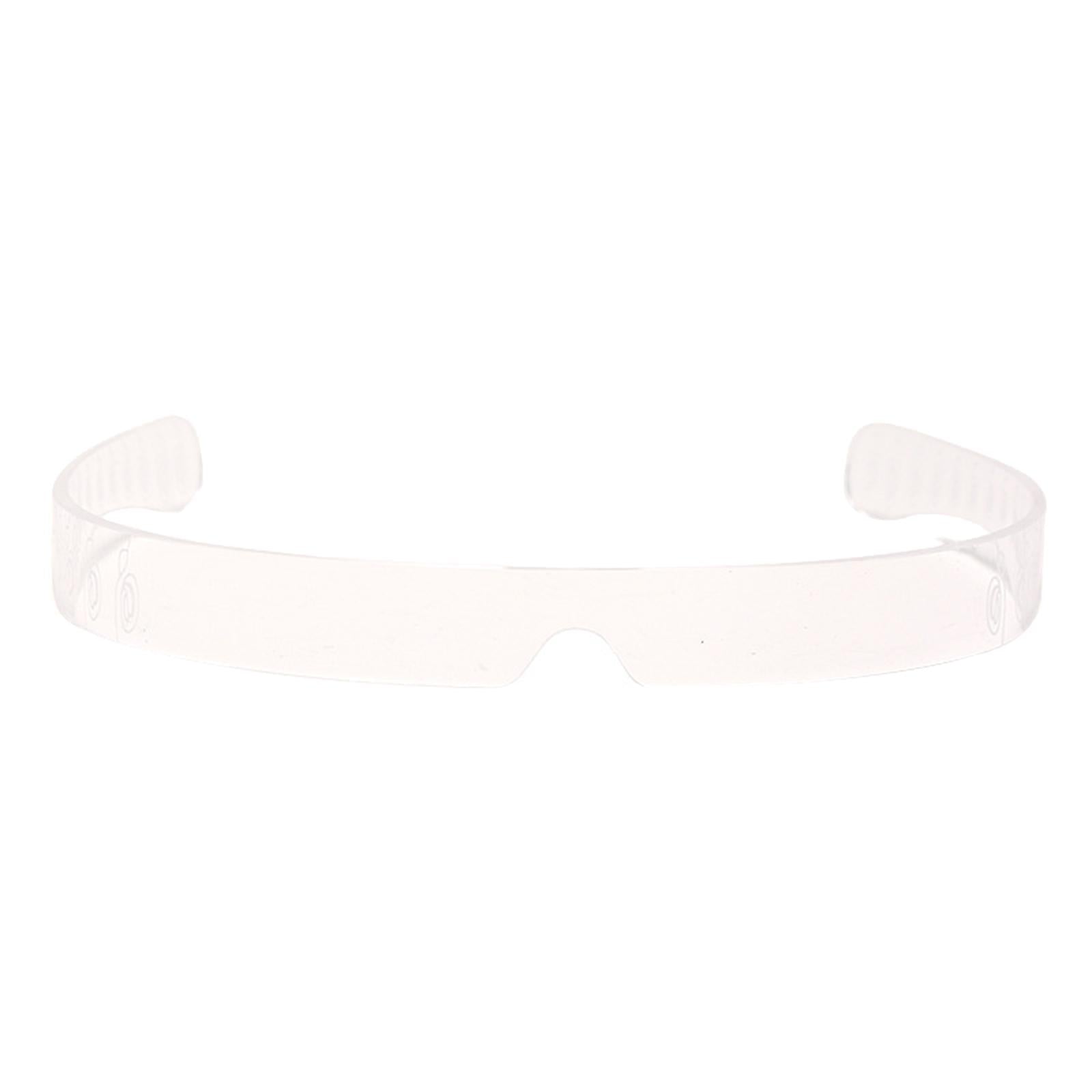 Unisex V-shape Sunglasses Rimless Sun Glasses Fashion Luxury Retro Eyewear Clear