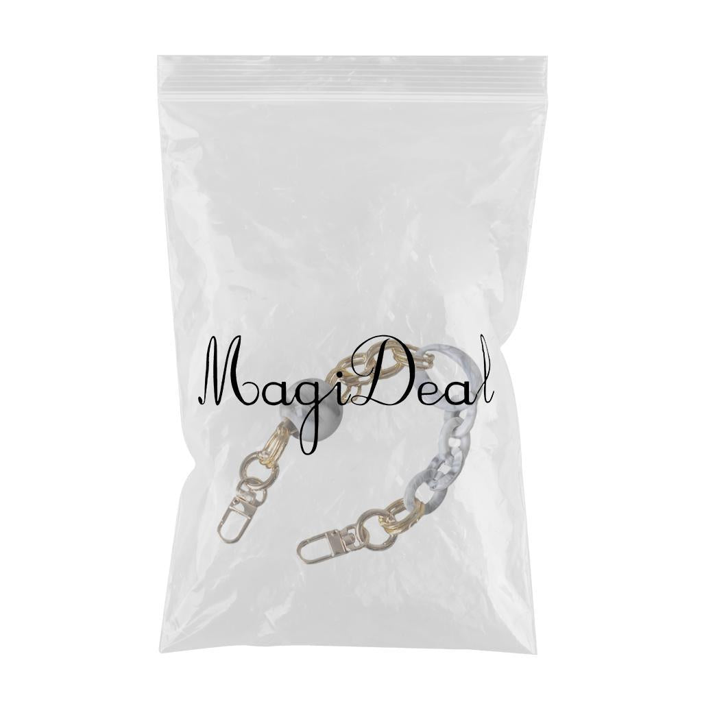 Purse Handle Chain Strap for Handbag Bag Decoration Accessories Grey